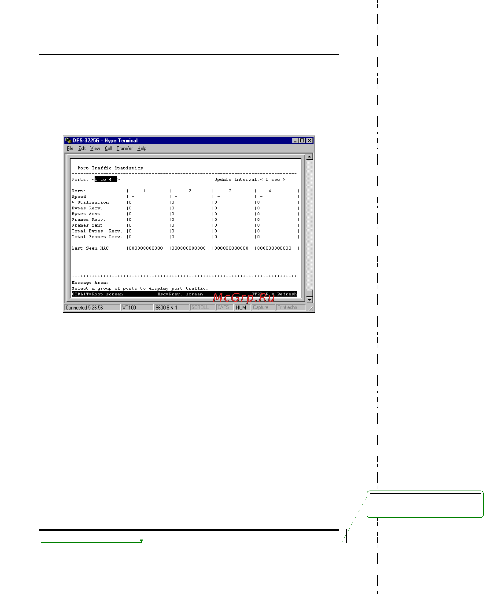 D-Link DES-2108/E [117/199] Port traffic statistics