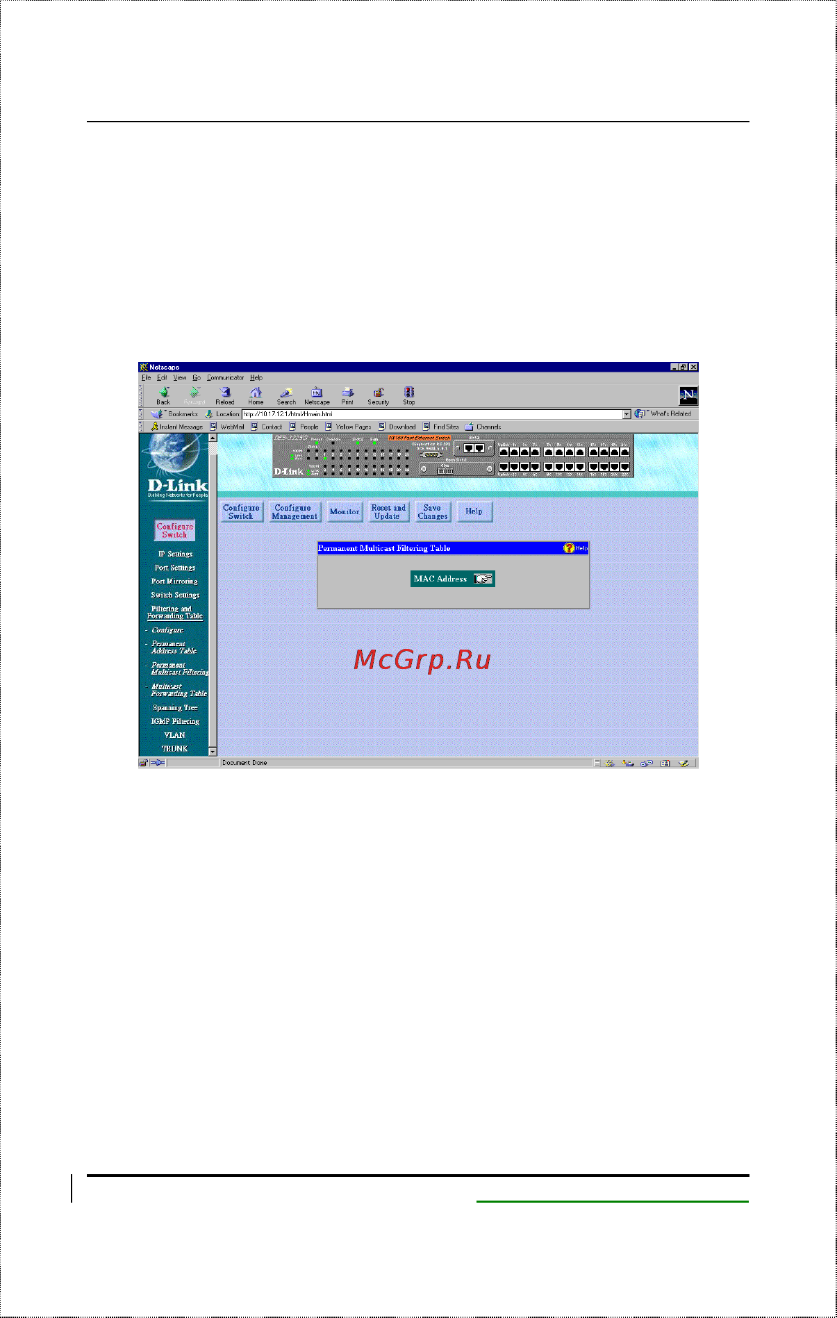 D-Link DES-2108/E [142/199] Permanent multicast filtering