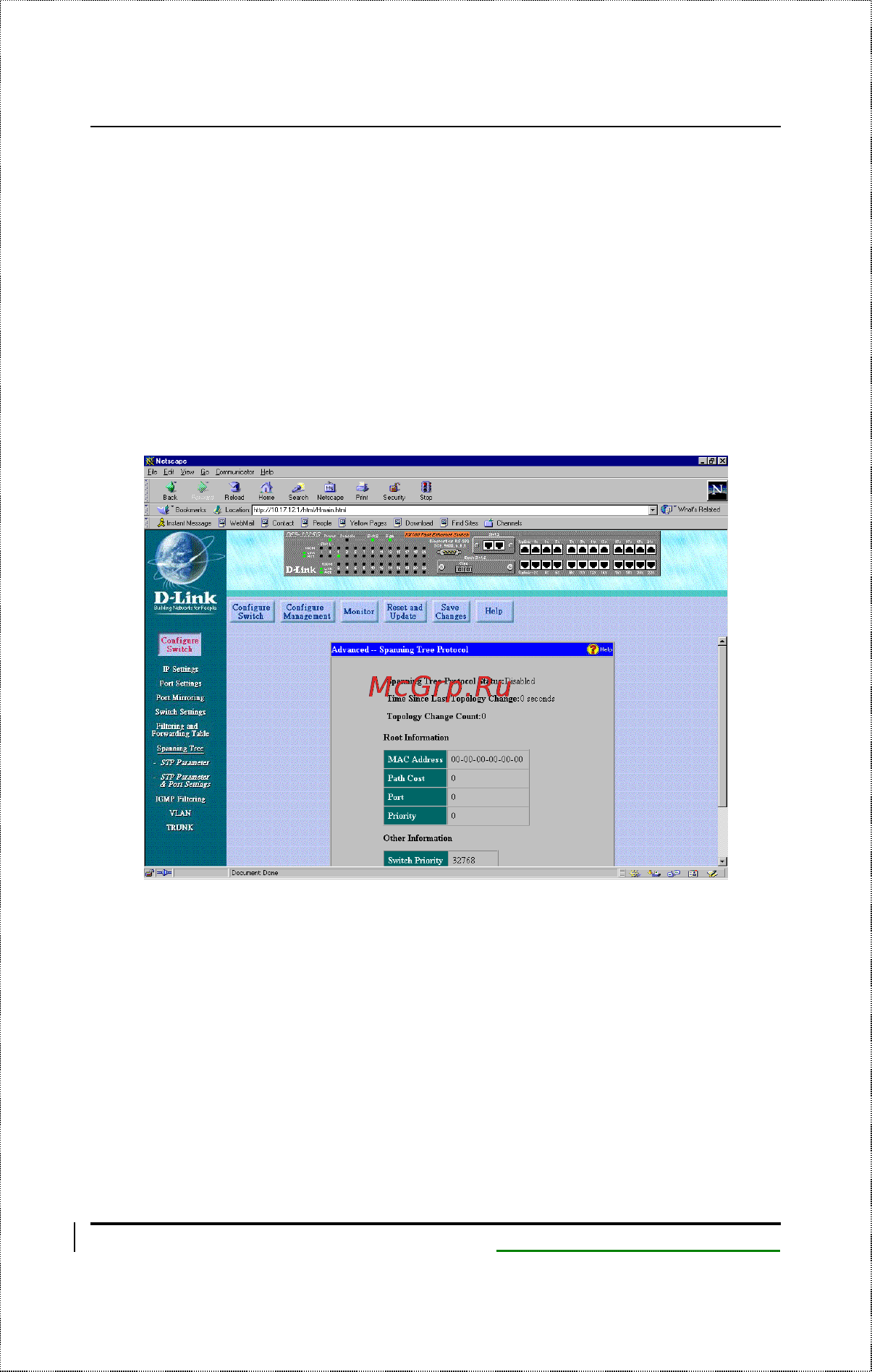 D-Link DES-2108/E [146/199] Spanning tree