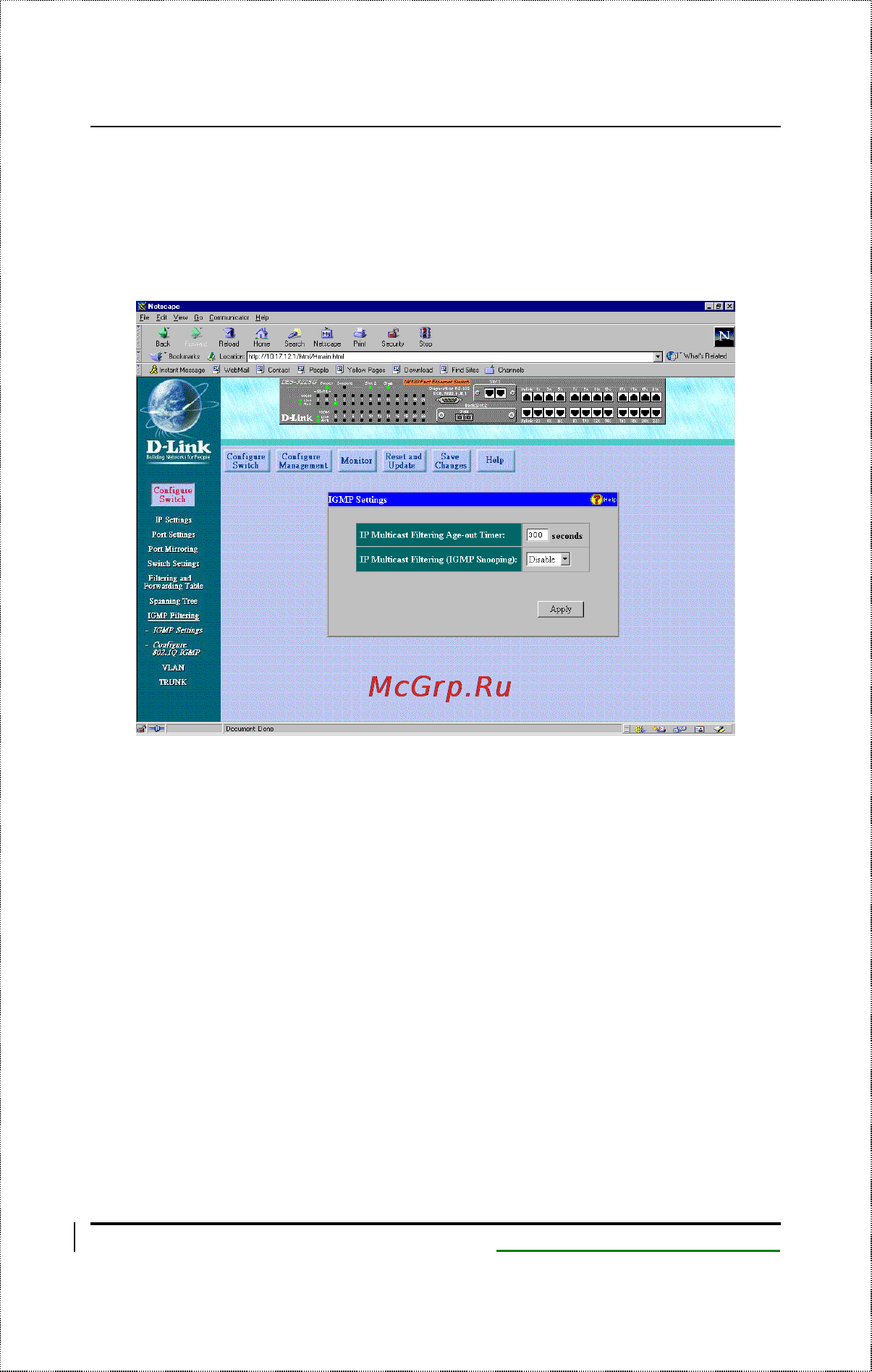 D-Link DES-3225G [150/199] Igmp filtering