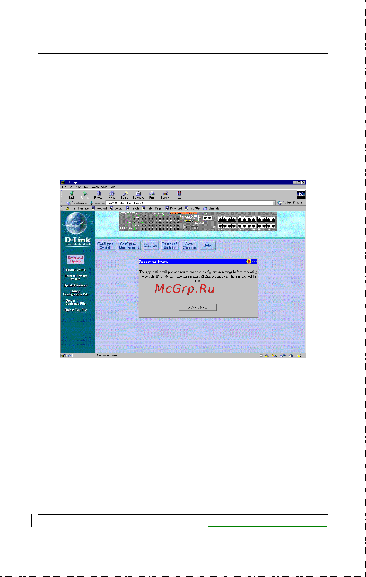 D-Link DES-2110 [176/199] Reset and update