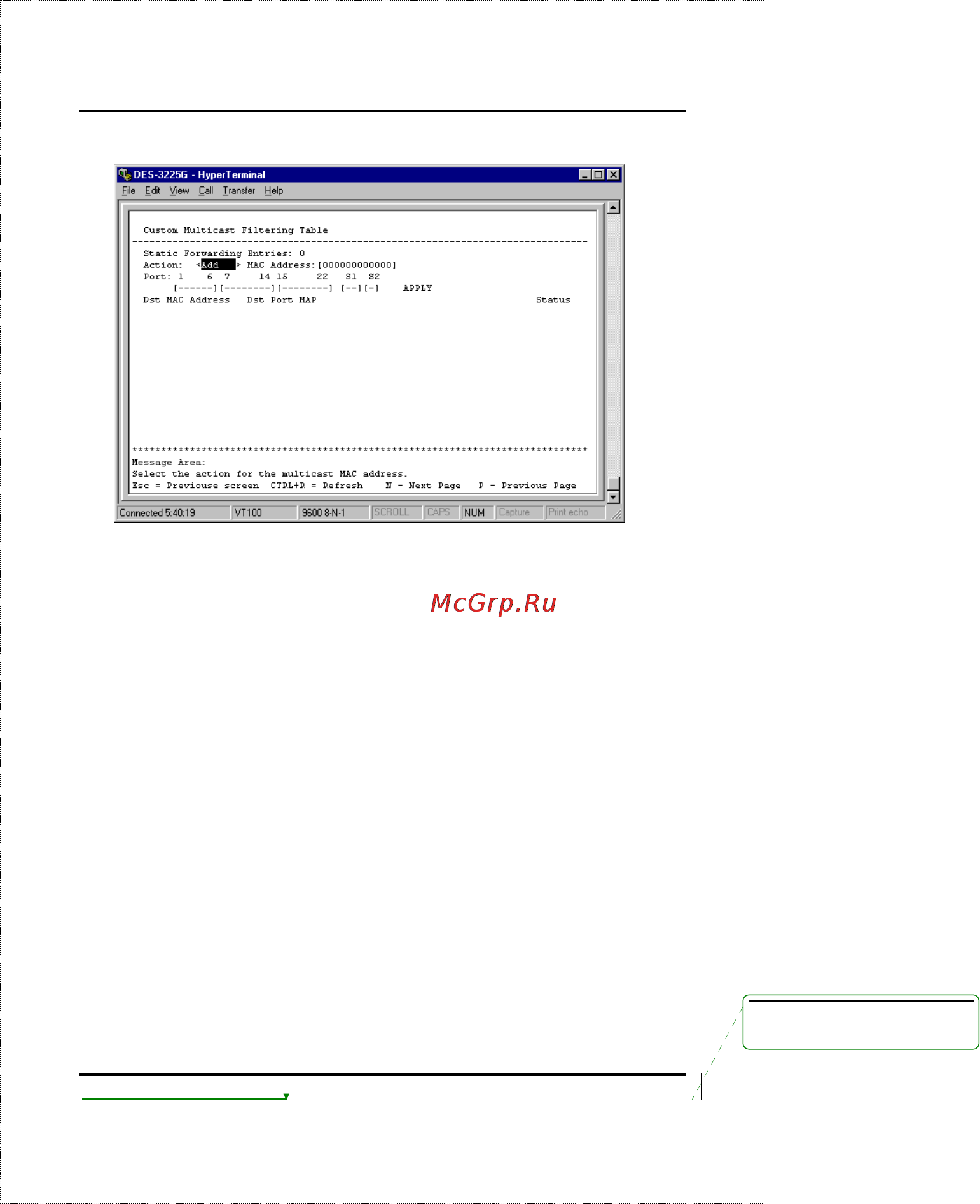 D-Link DES-2108/E [95/199] Configure igmp filtering