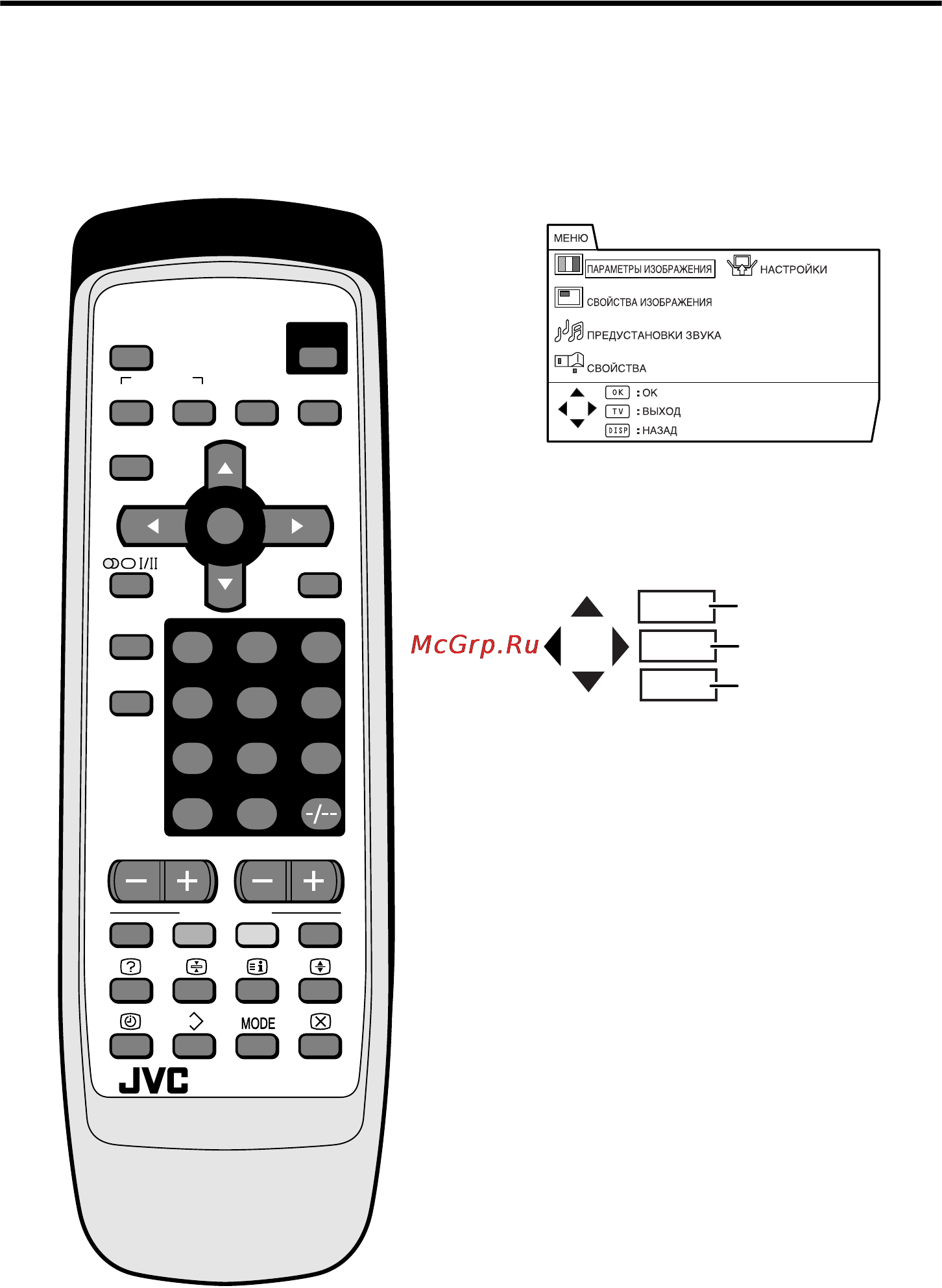 JVC HV-29WH21 [16/38] Как пользоваться меню телевизора