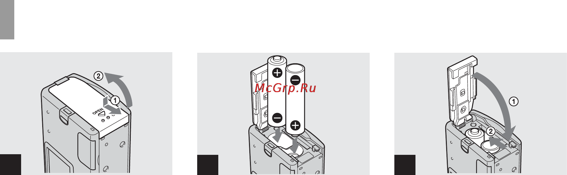 Sony Cyber-Shot DSC-U40 [12/180] Вставьте батареи