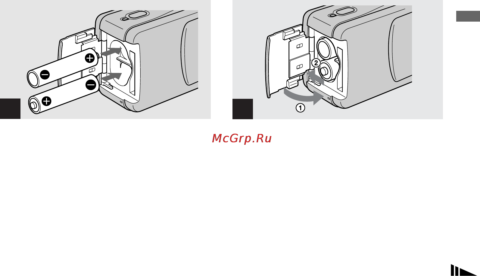 Sony Cyber-Shot DSC-U20 [15/212] Закройте крышку отсека для батареек платы памяти memory stick