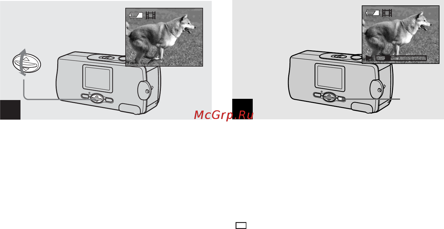 Sony Cyber-Shot DSC-U20 [52/212] Выберите нужные фильмы с помощью кнопок v v на кнопке управления