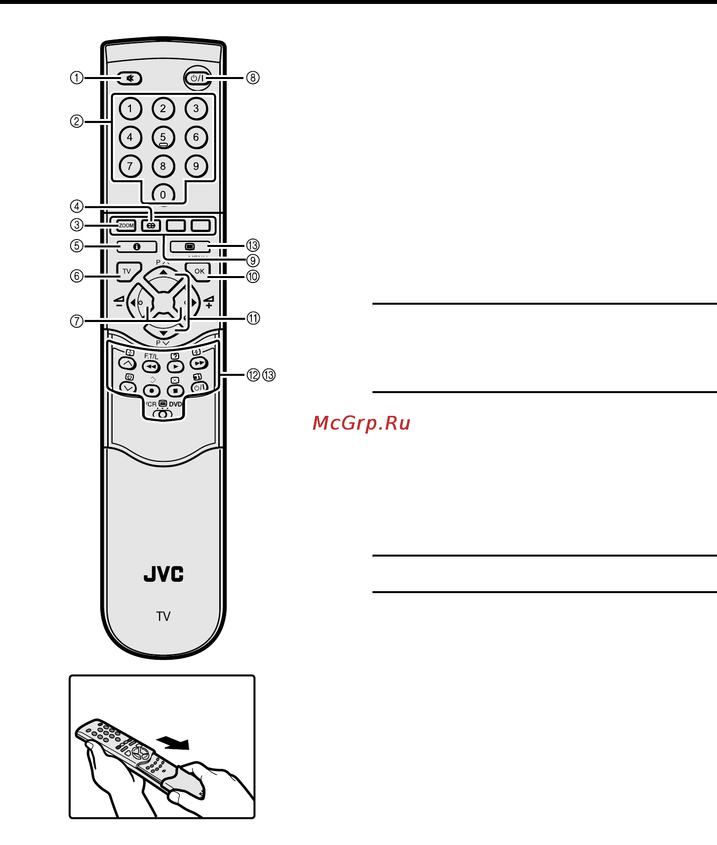 JVC AV-32H35SUE [188/269] Butoanele telecomenzii şi funcţiile acestora