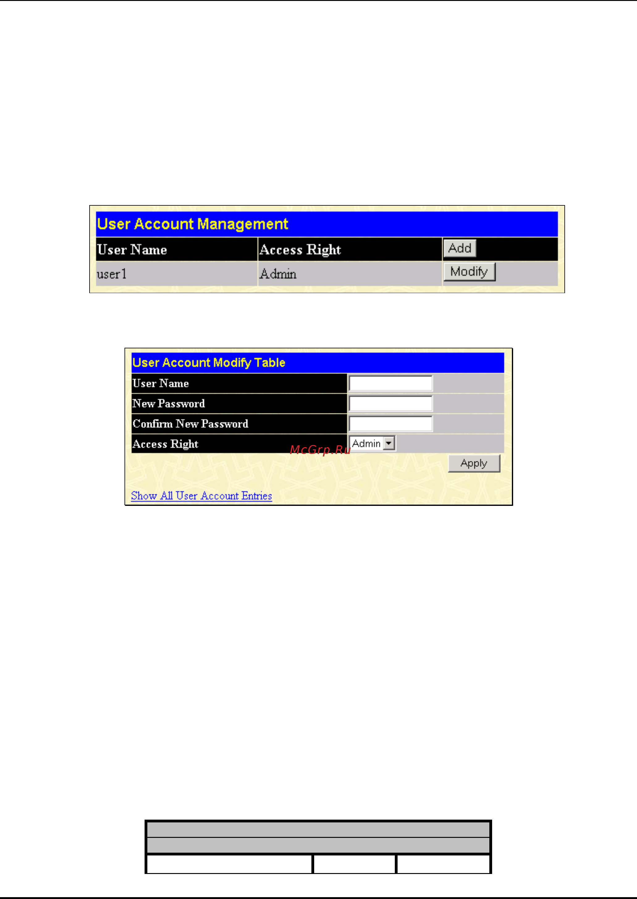 D-Link DES-3326 [36/186] User accounts management