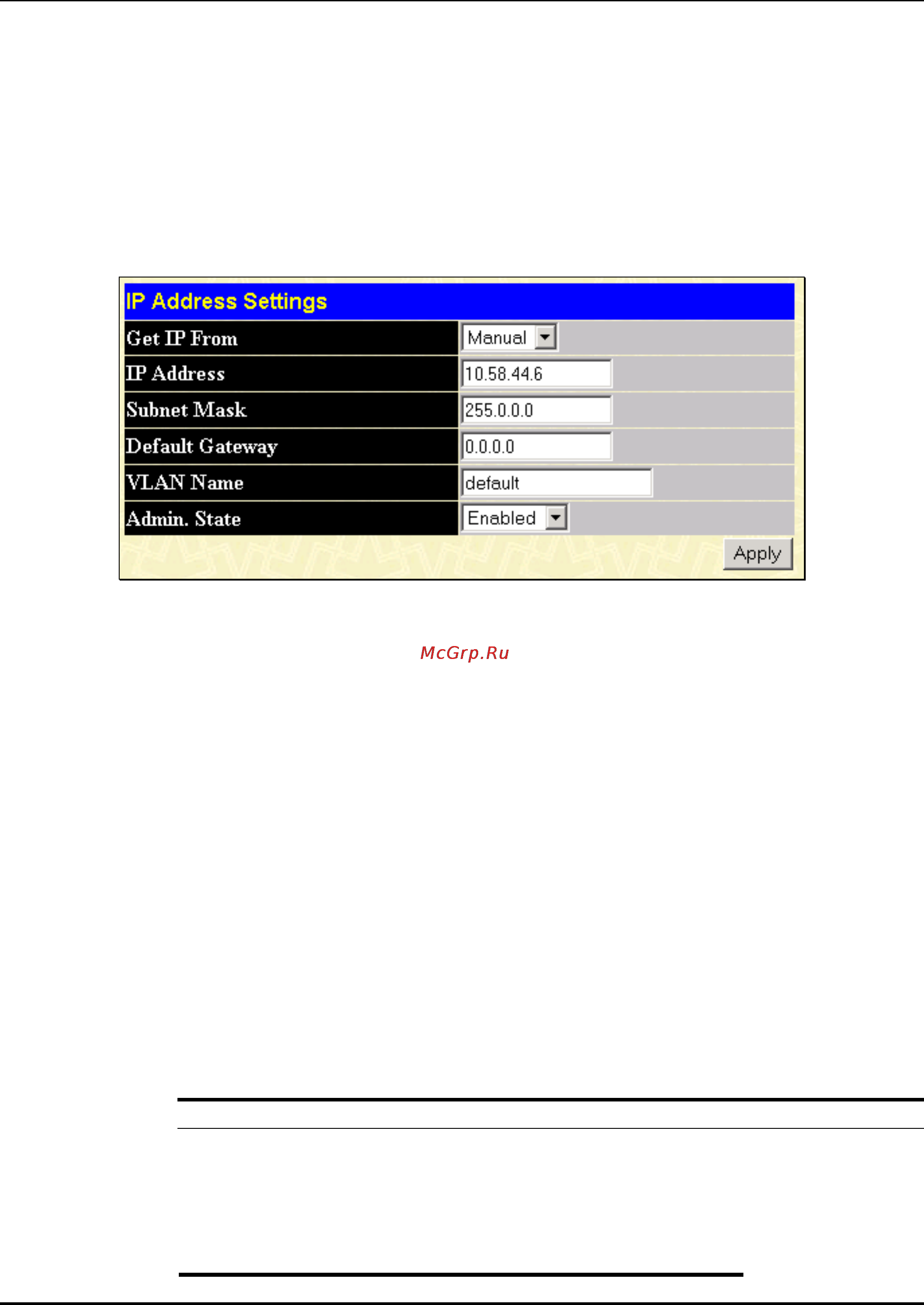 D-Link DES-3326 [41/186] Ip address