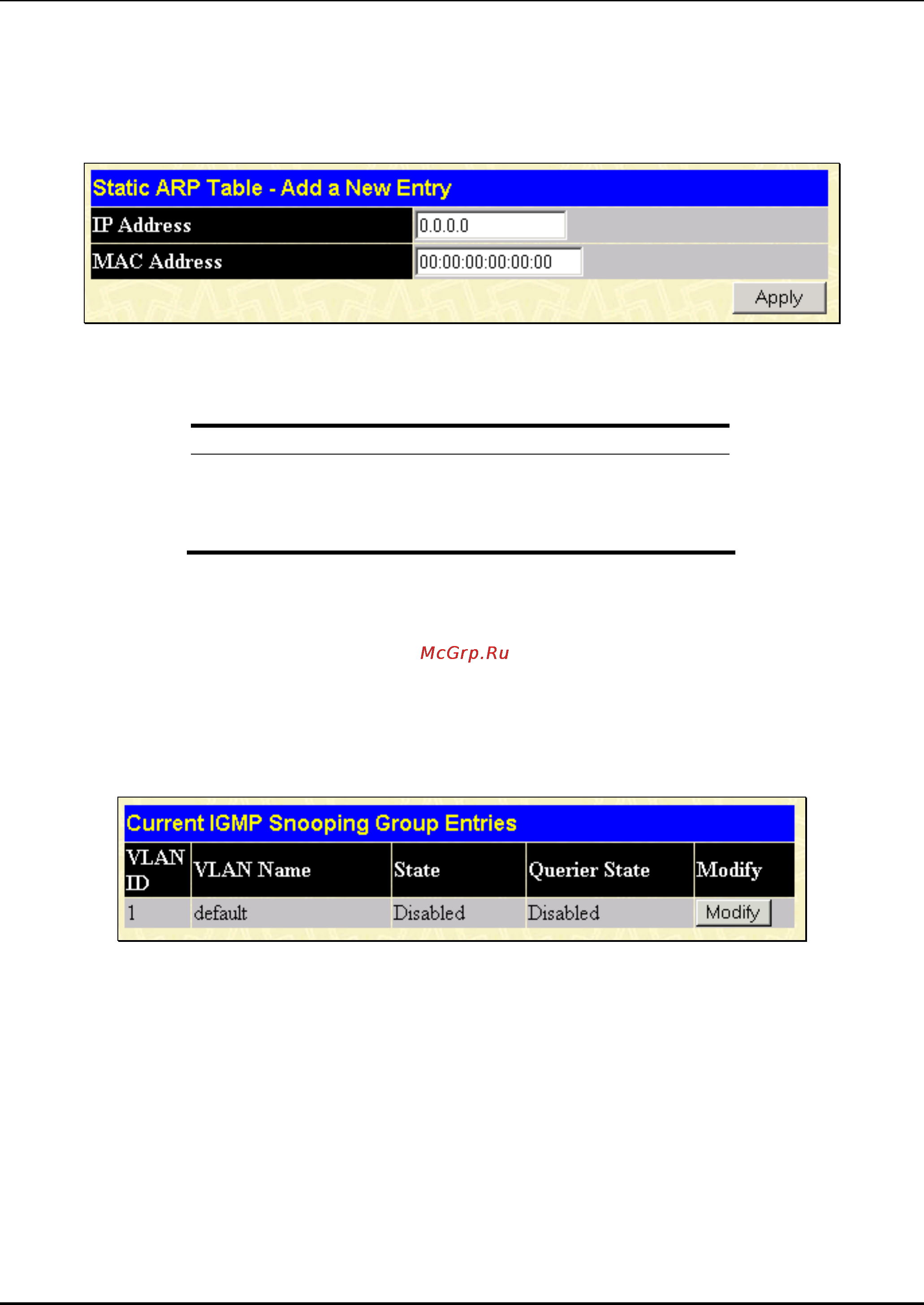 D-Link DES-3250TG [53/186] Igmp snooping