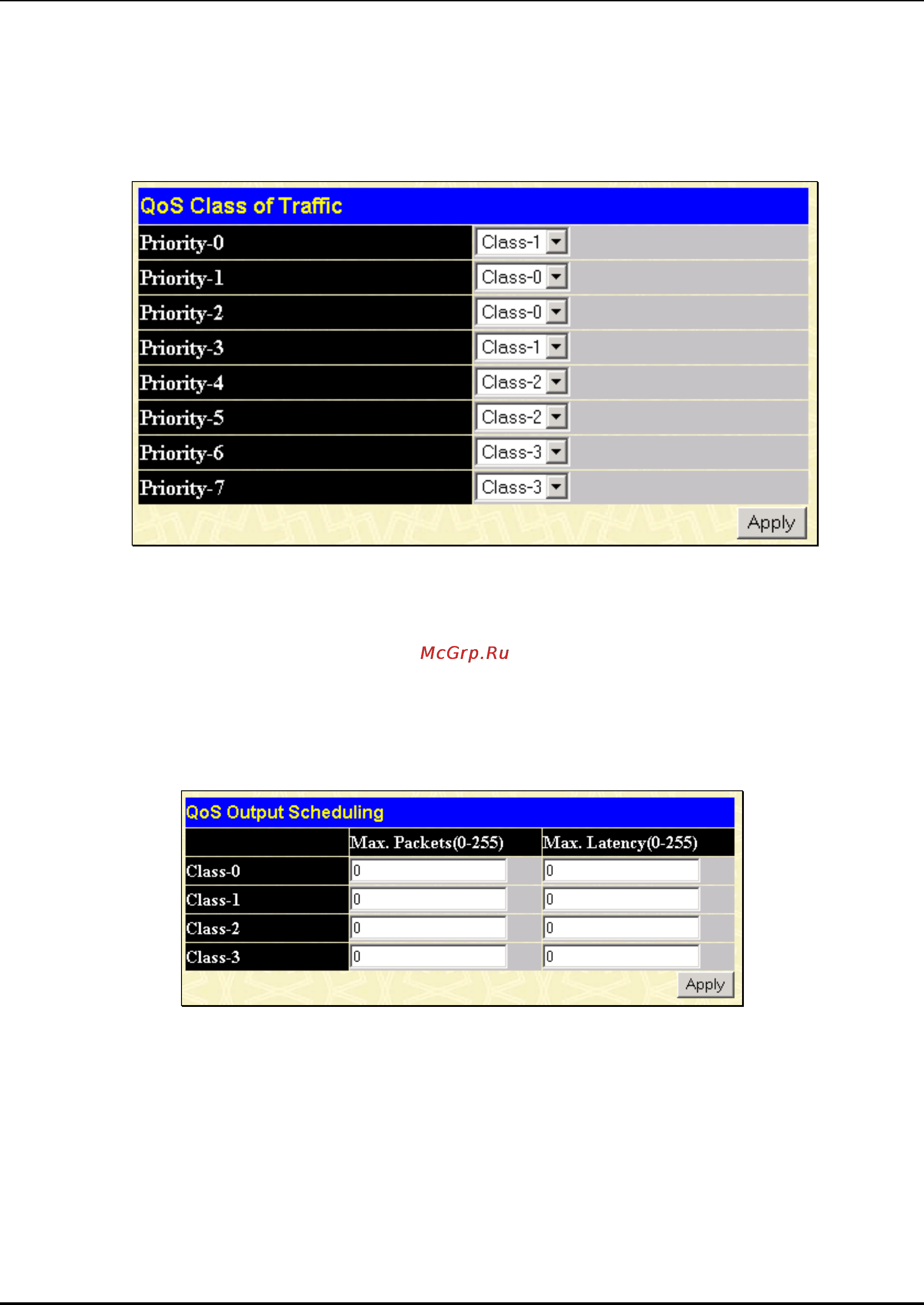 D-Link DES-3250TG [84/186] Qos output scheduling