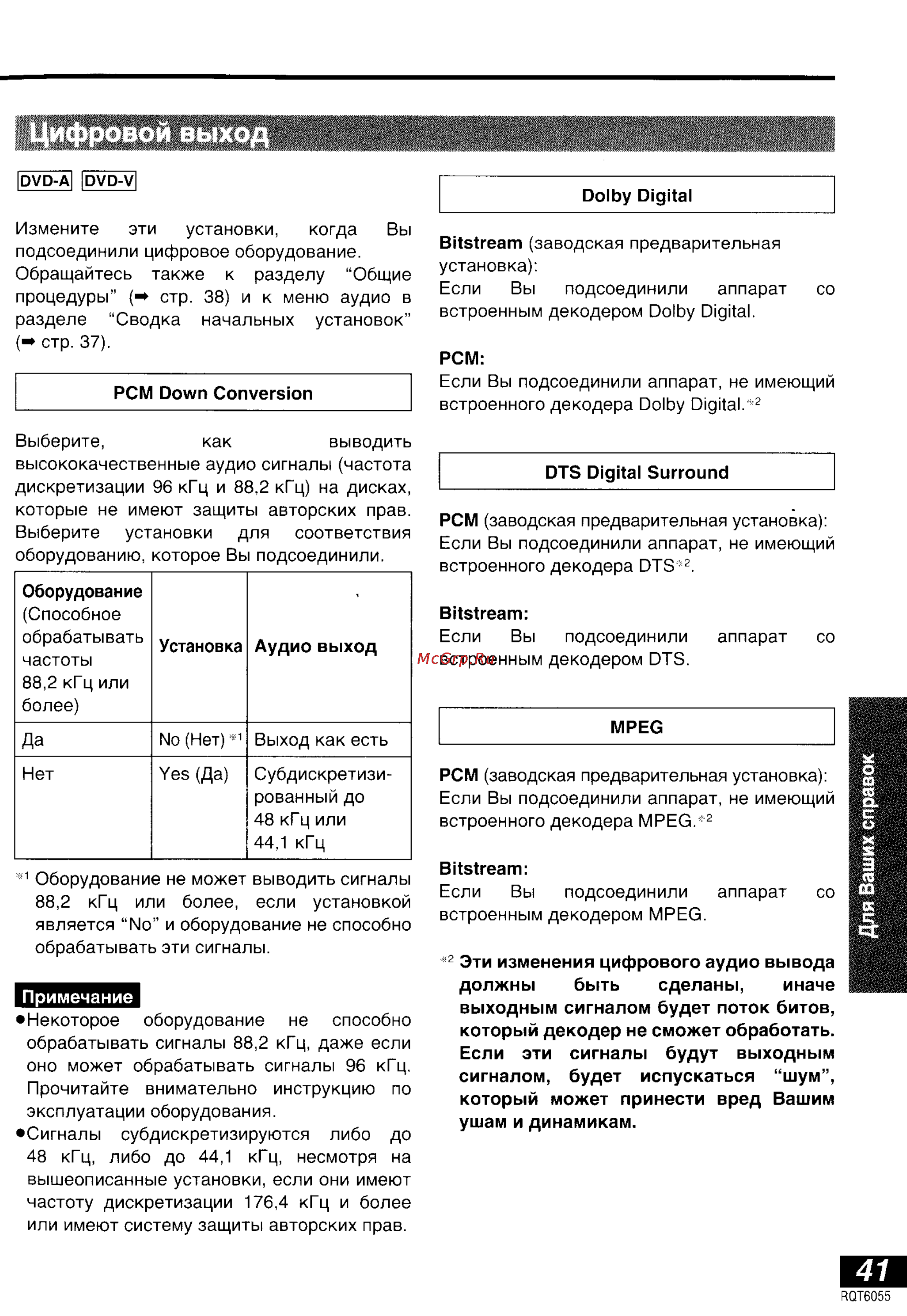 Panasonic DVD-LA95 [41/50] Цифровой выход