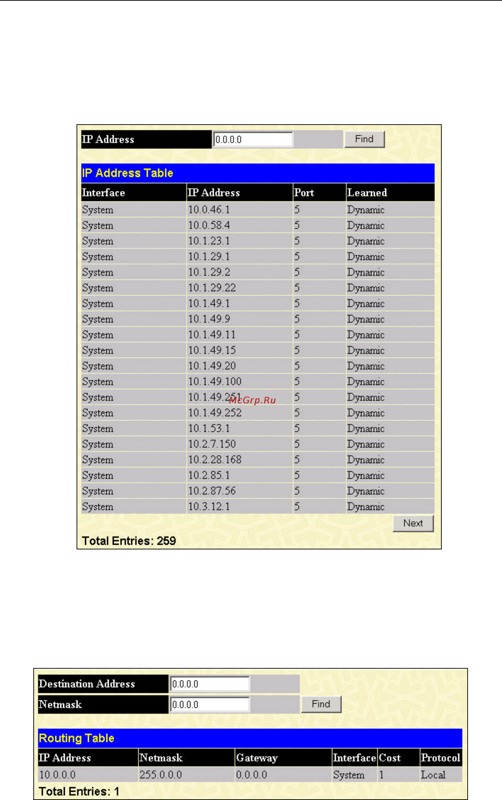 D-Link DES-3350SR [151/184] Ip address