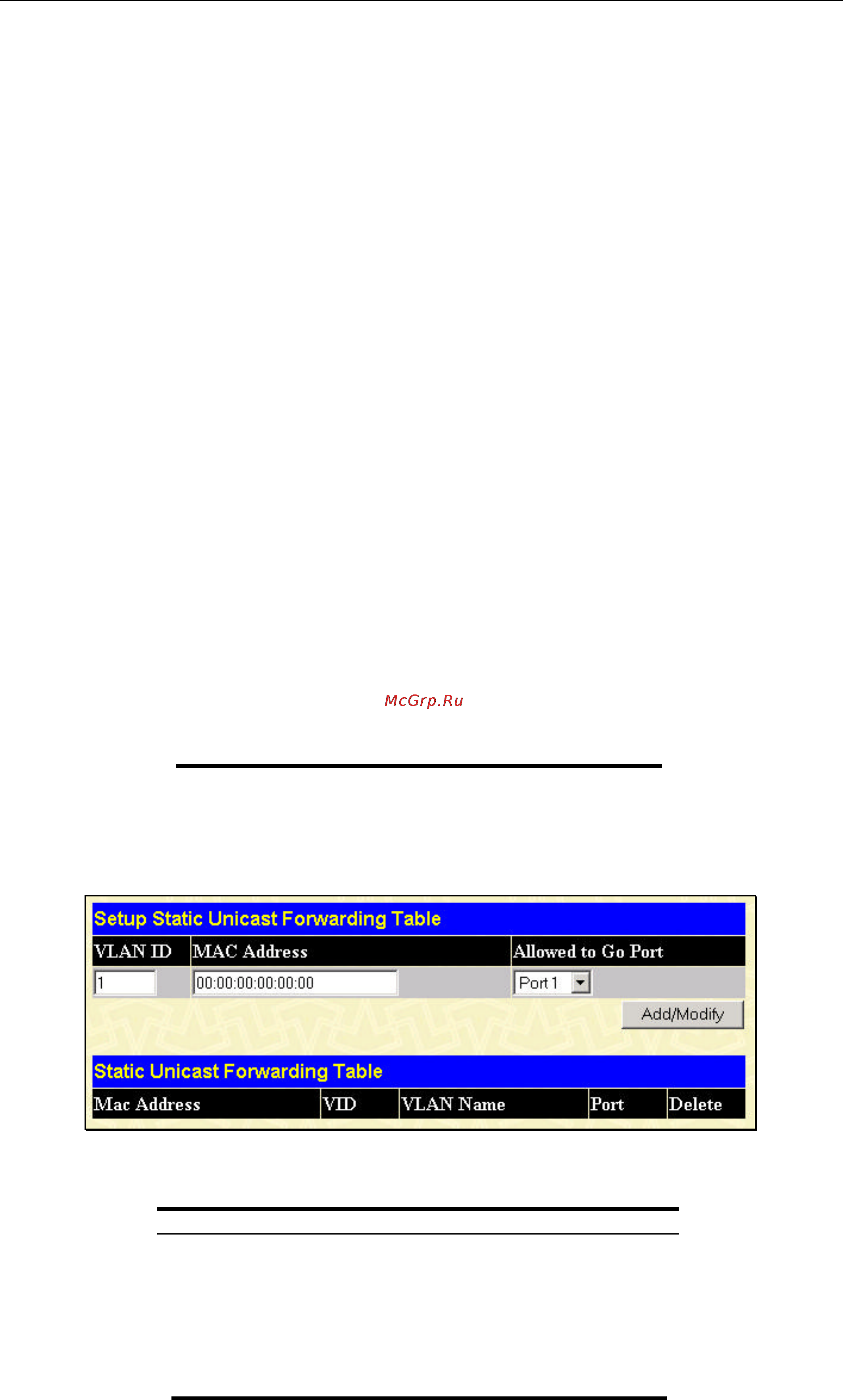 D-Link DGS-3024 [43/184] Unicast forwarding