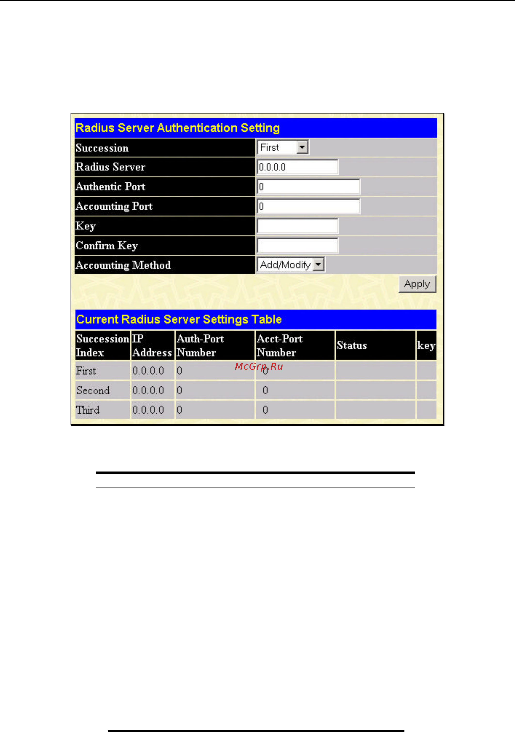 D-Link DES-3350SR [89/184] Radius server