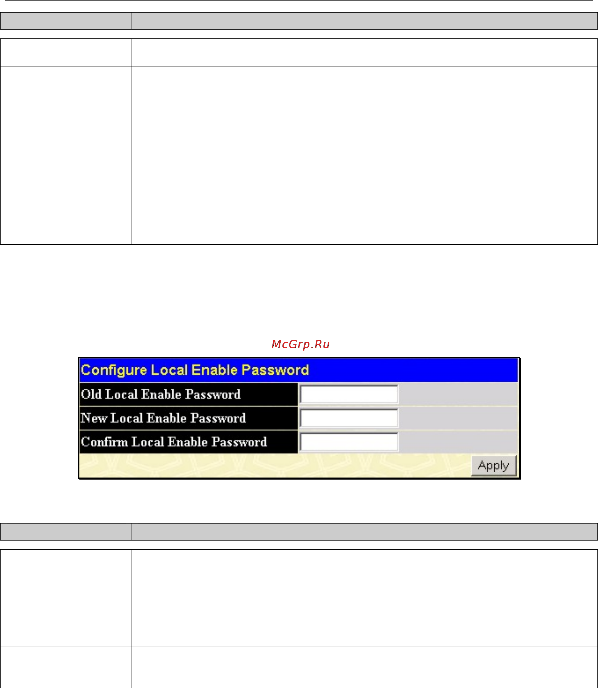 D-Link DGS-3048 [104/147] Configure local enable password