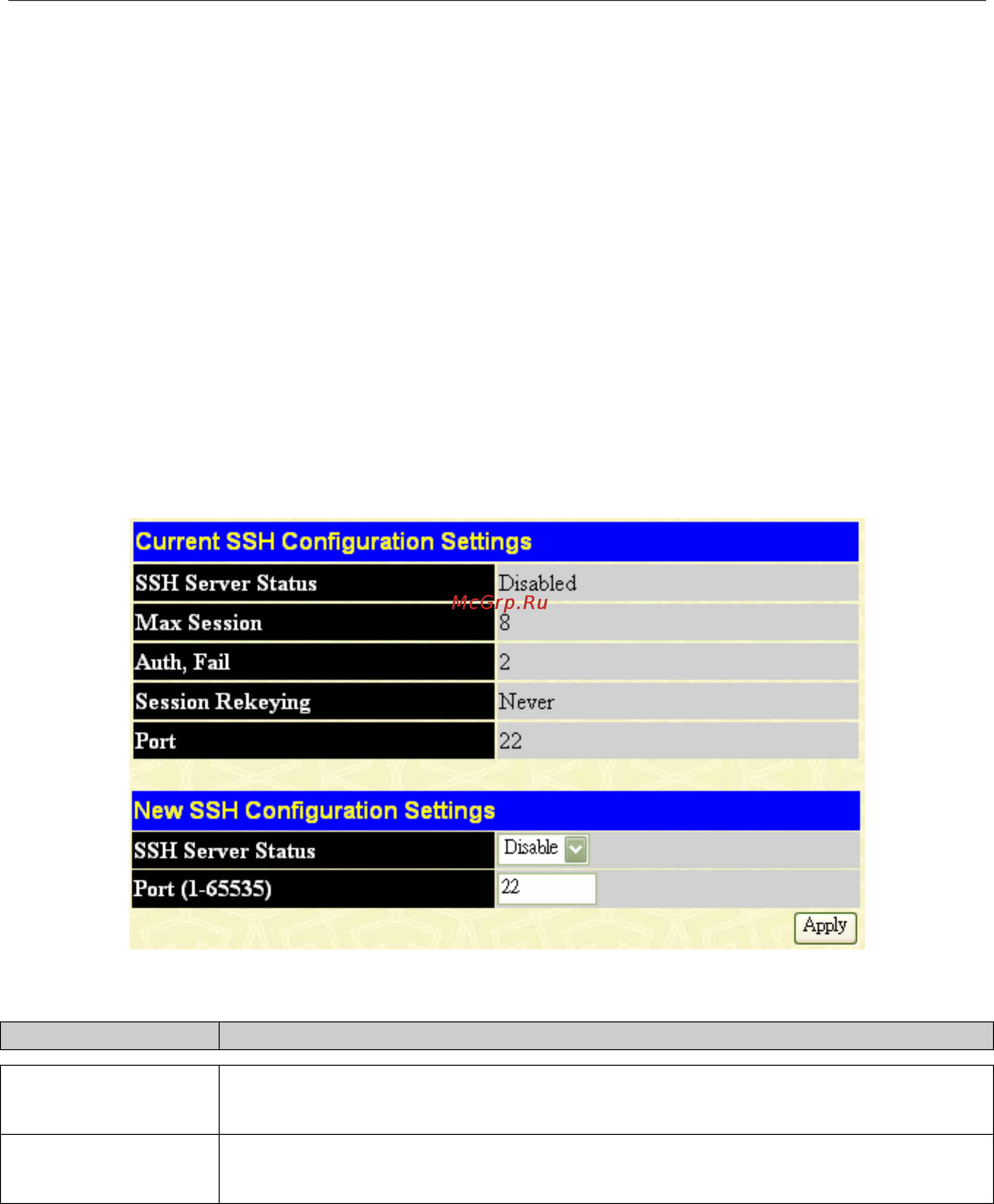 D-Link DGS-3048 [107/147] Ssh algorithm