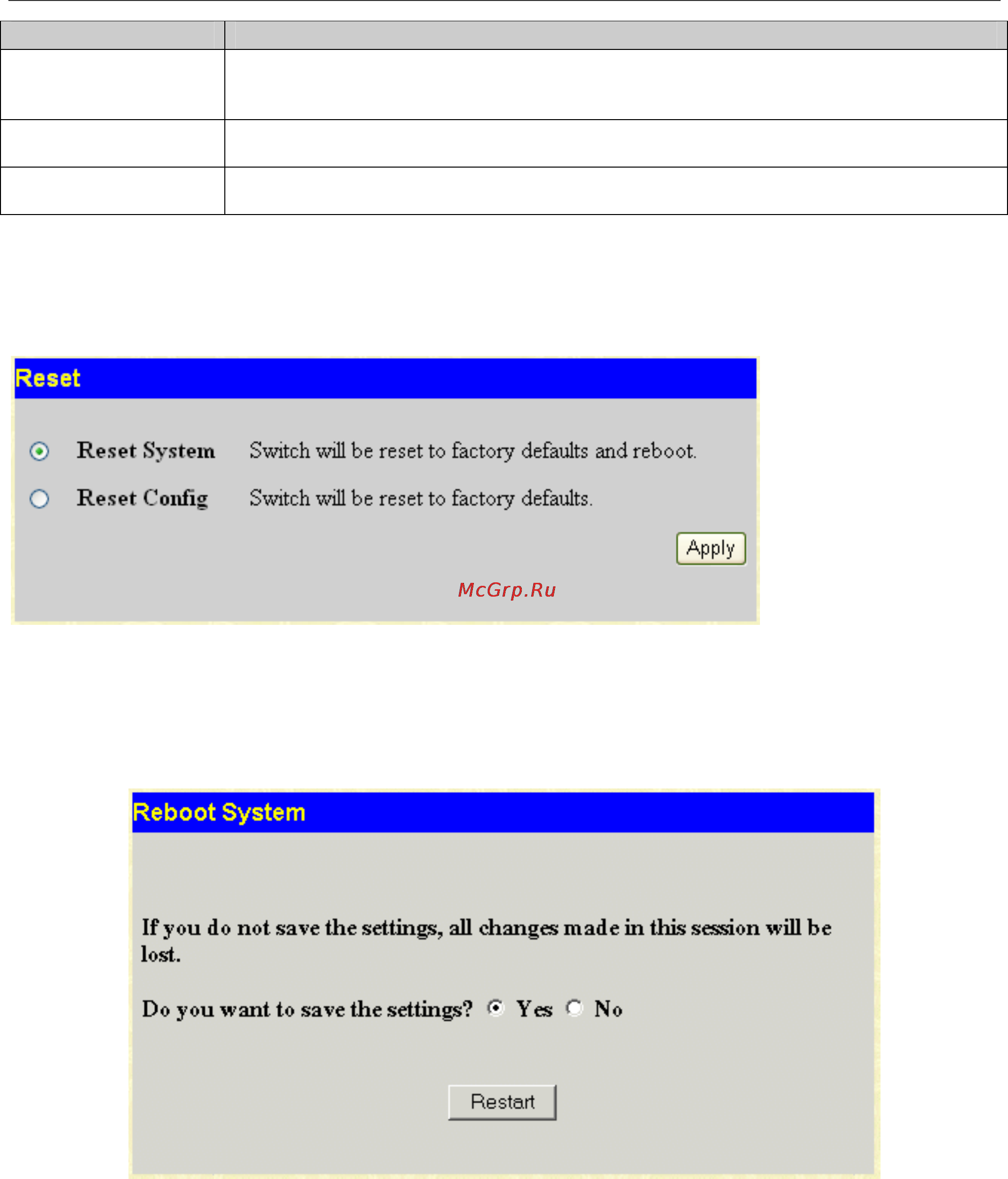 D-Link DGS-3048 [121/147] Reboot system