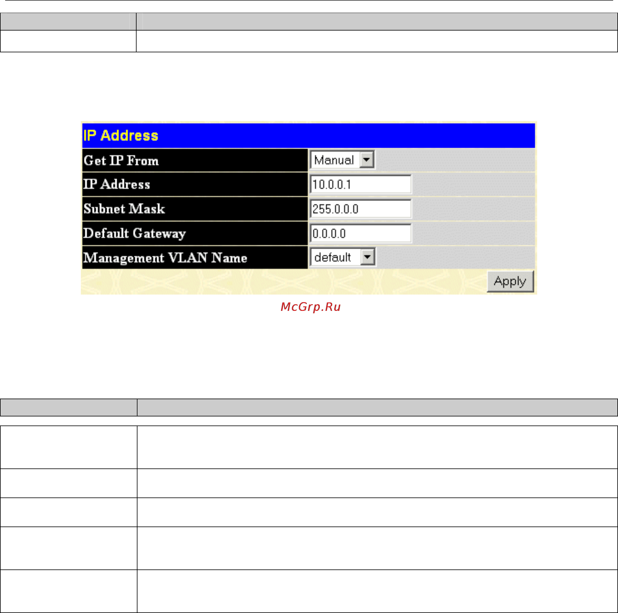 D-Link DGS-3048 [34/147] Ip address