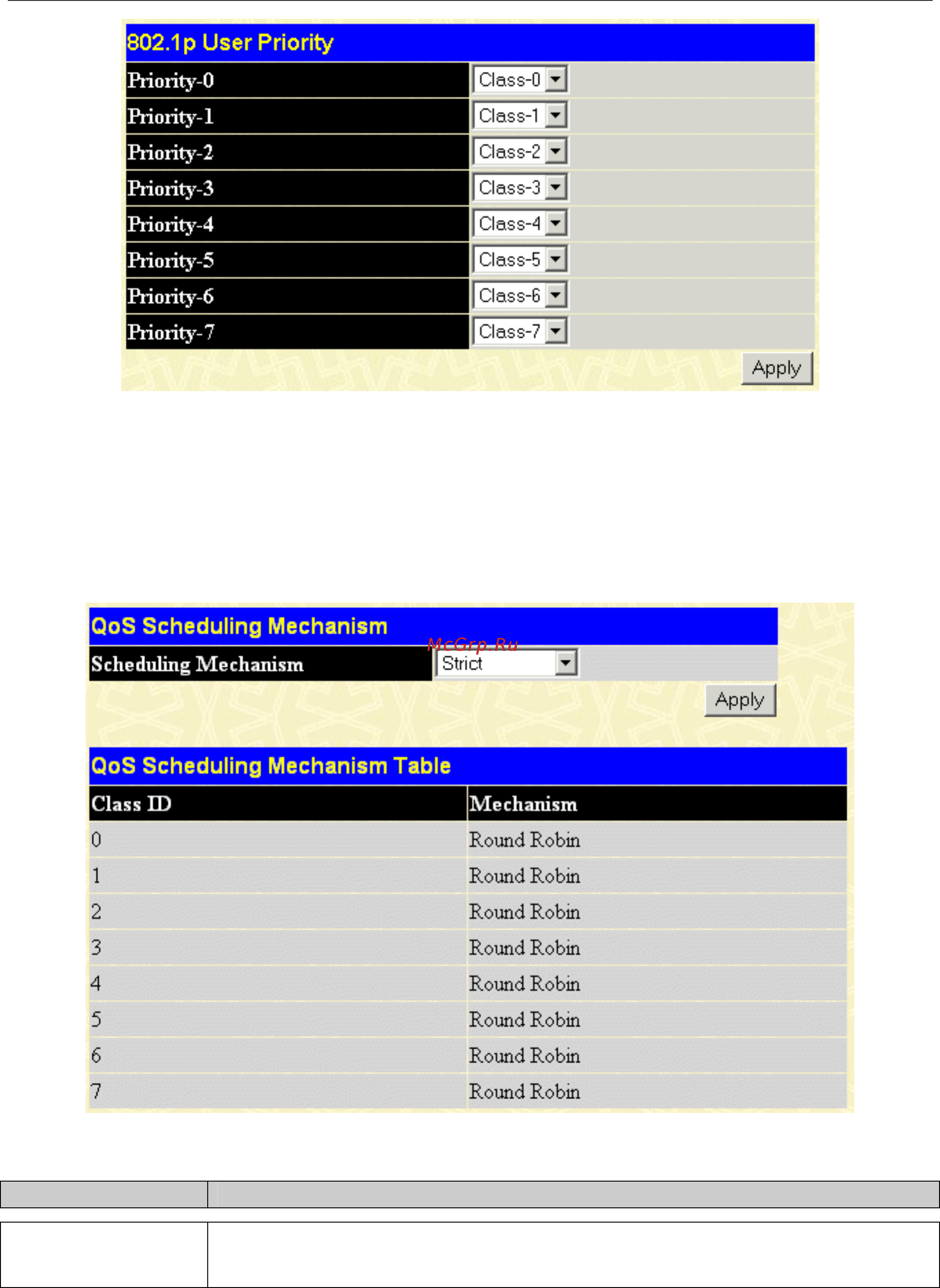 D-Link DGS-3048 [88/147] Qos scheduling mechanism