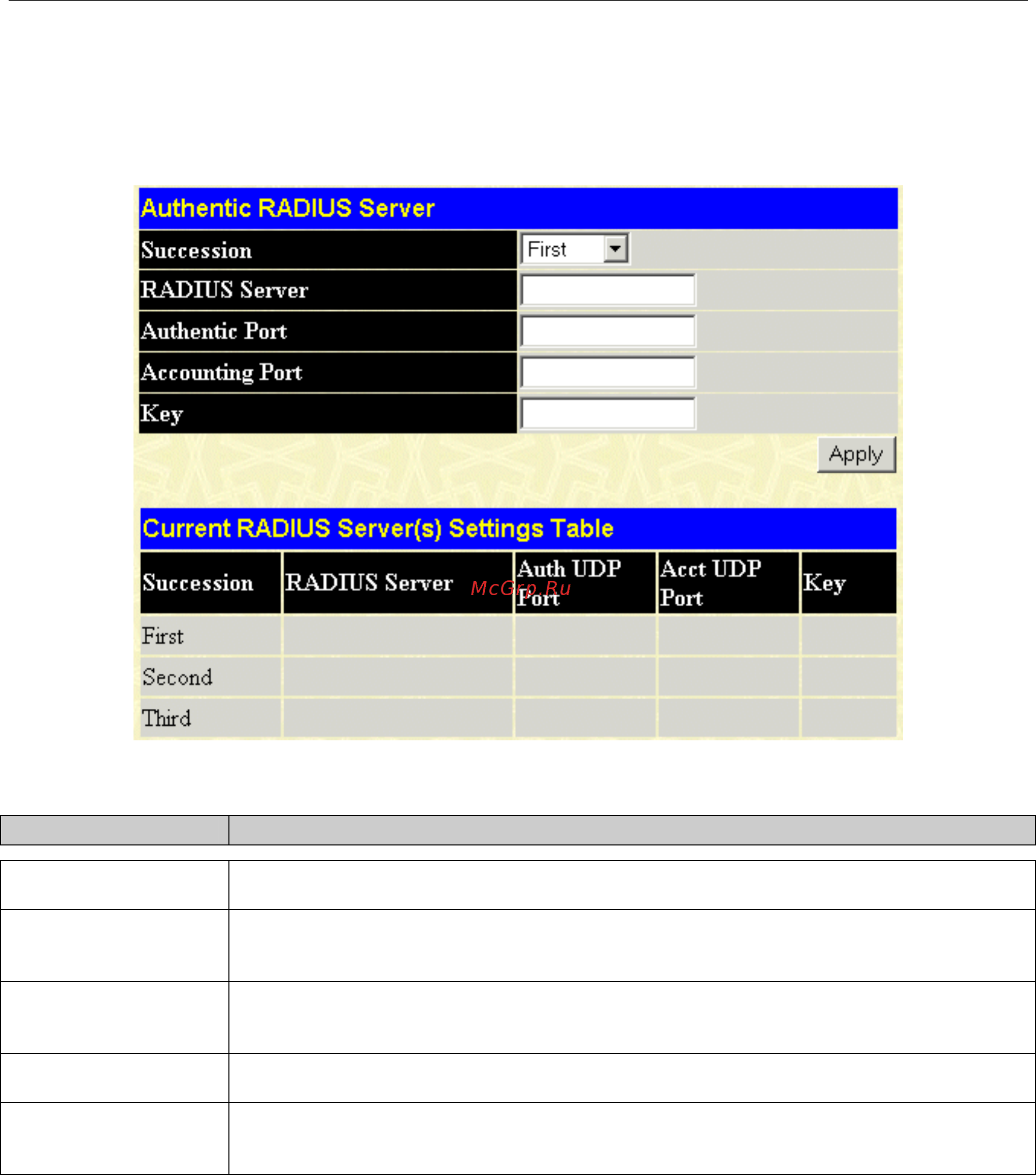 D-Link DGS-3048 [97/147] Radius server