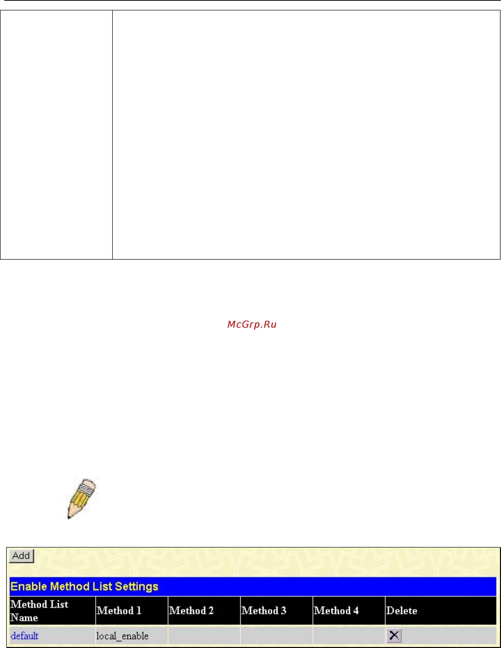 D-Link DGS-3204 [114/180] Enable method lists