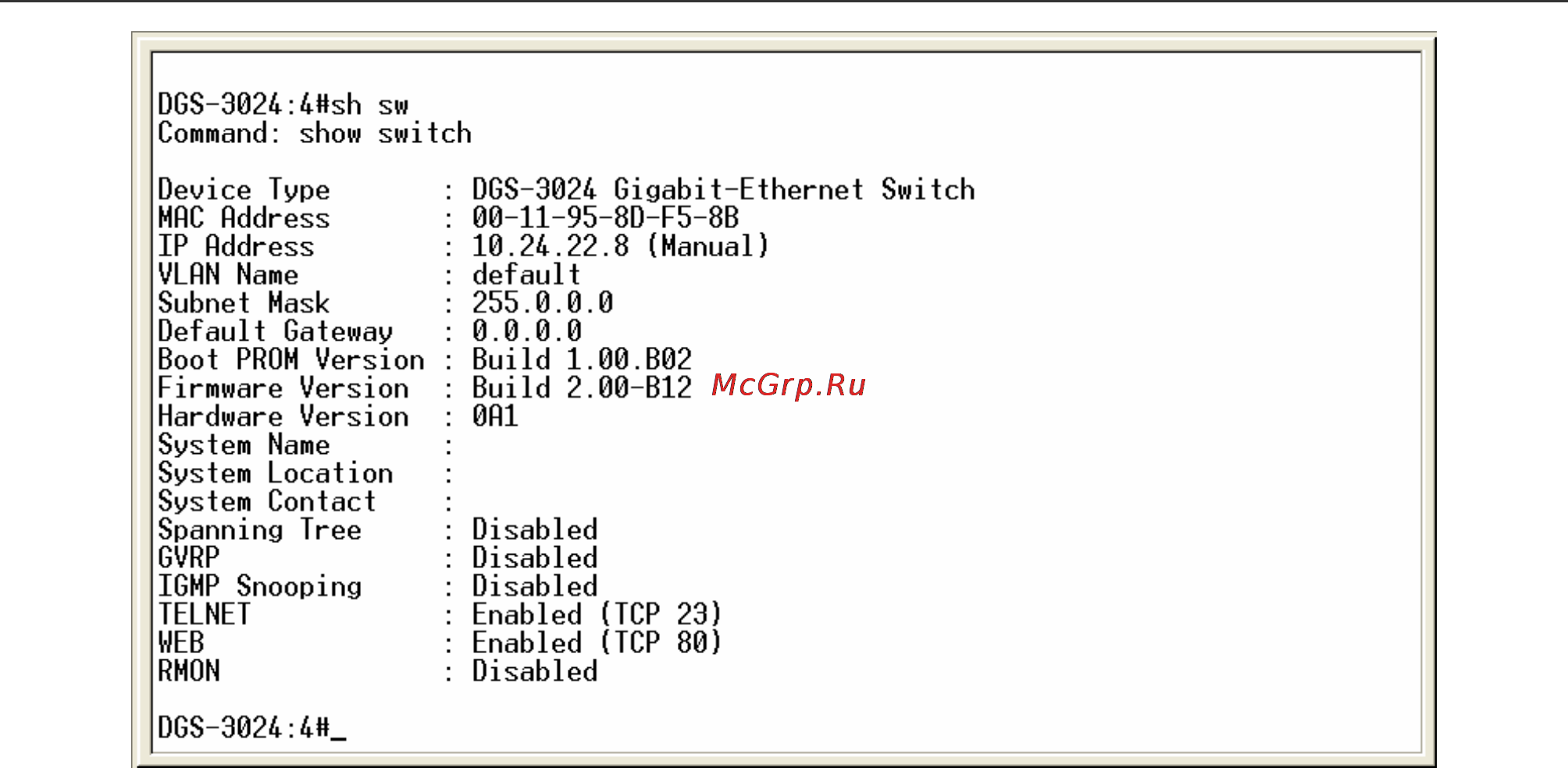 D-Link DGS-3208F Инструкция по эксплуатации онлайн [31/180] 40347