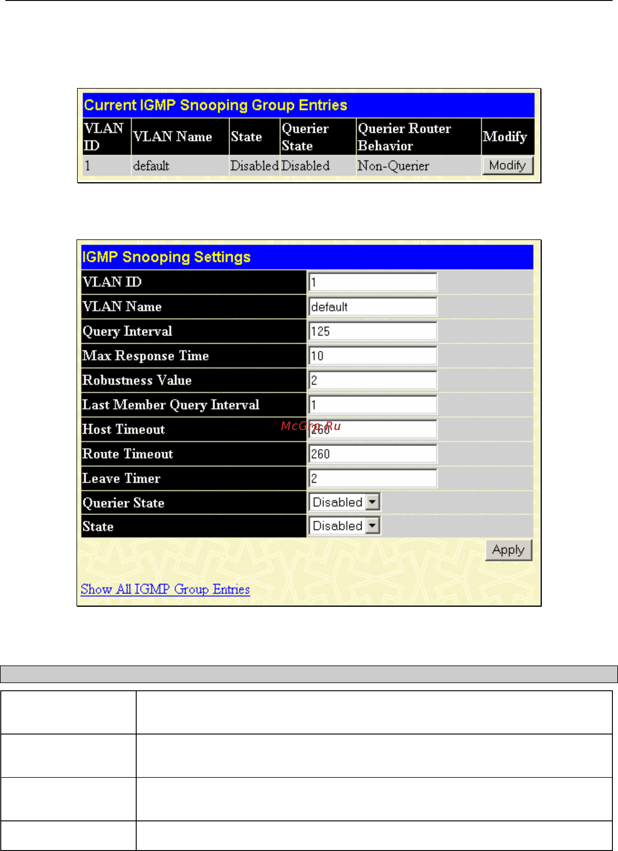 D-Link DGS-3208F [46/180] Igmp snooping