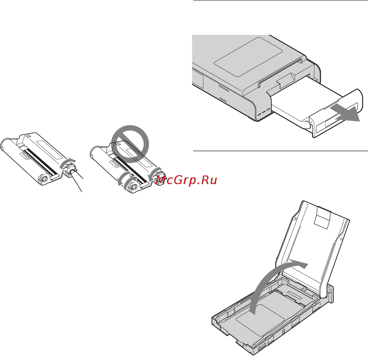 Sony Cyber-Shot DSC-T70HDPR [46/68] Встановлення друкарського паперу