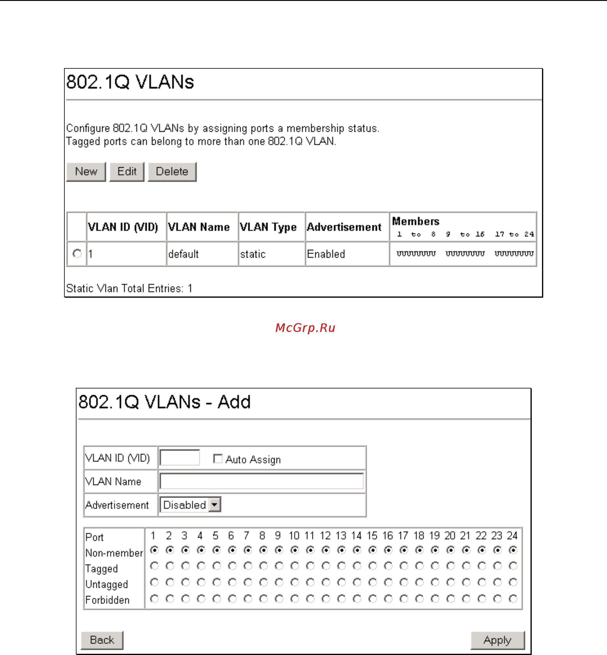 D-Link DHS-3226 [100/160] Q vlans