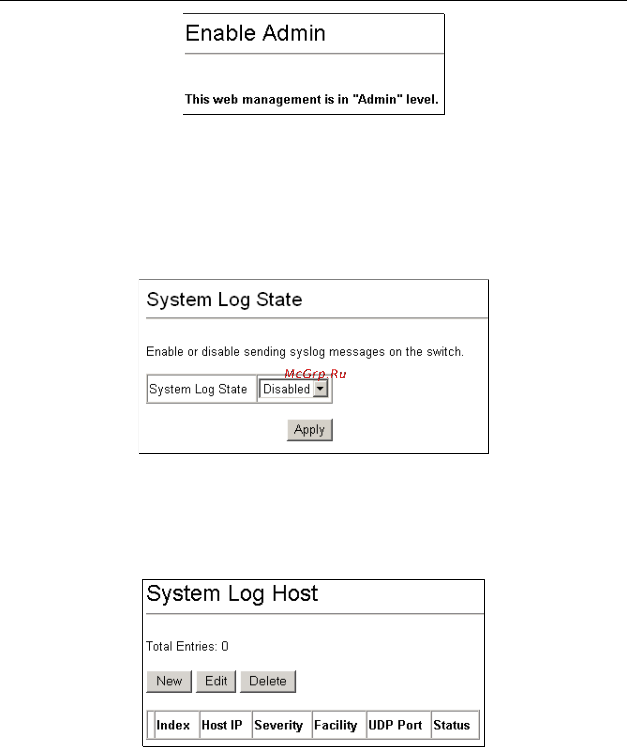 D-Link DGS-3308TG [124/160] System log host