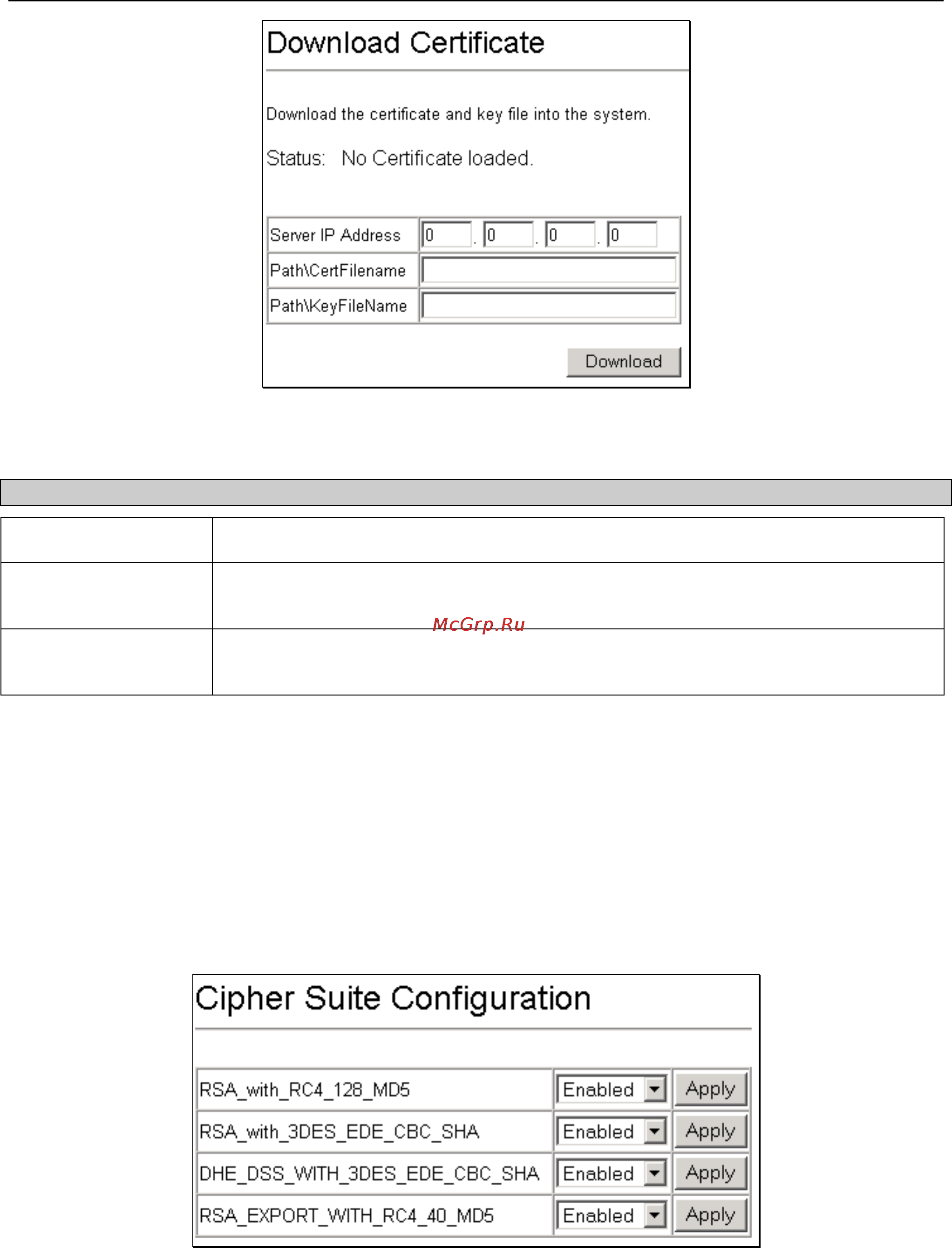 D-Link DGS-3308TG [132/160] Cipher suite configuration