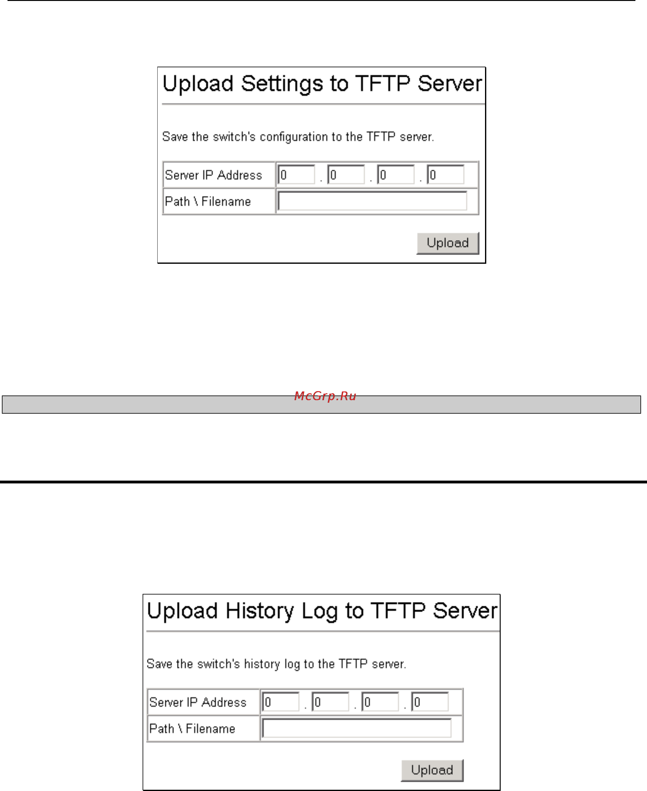 D-Link DGS-3308TG [62/160] Upload history log to tftp server