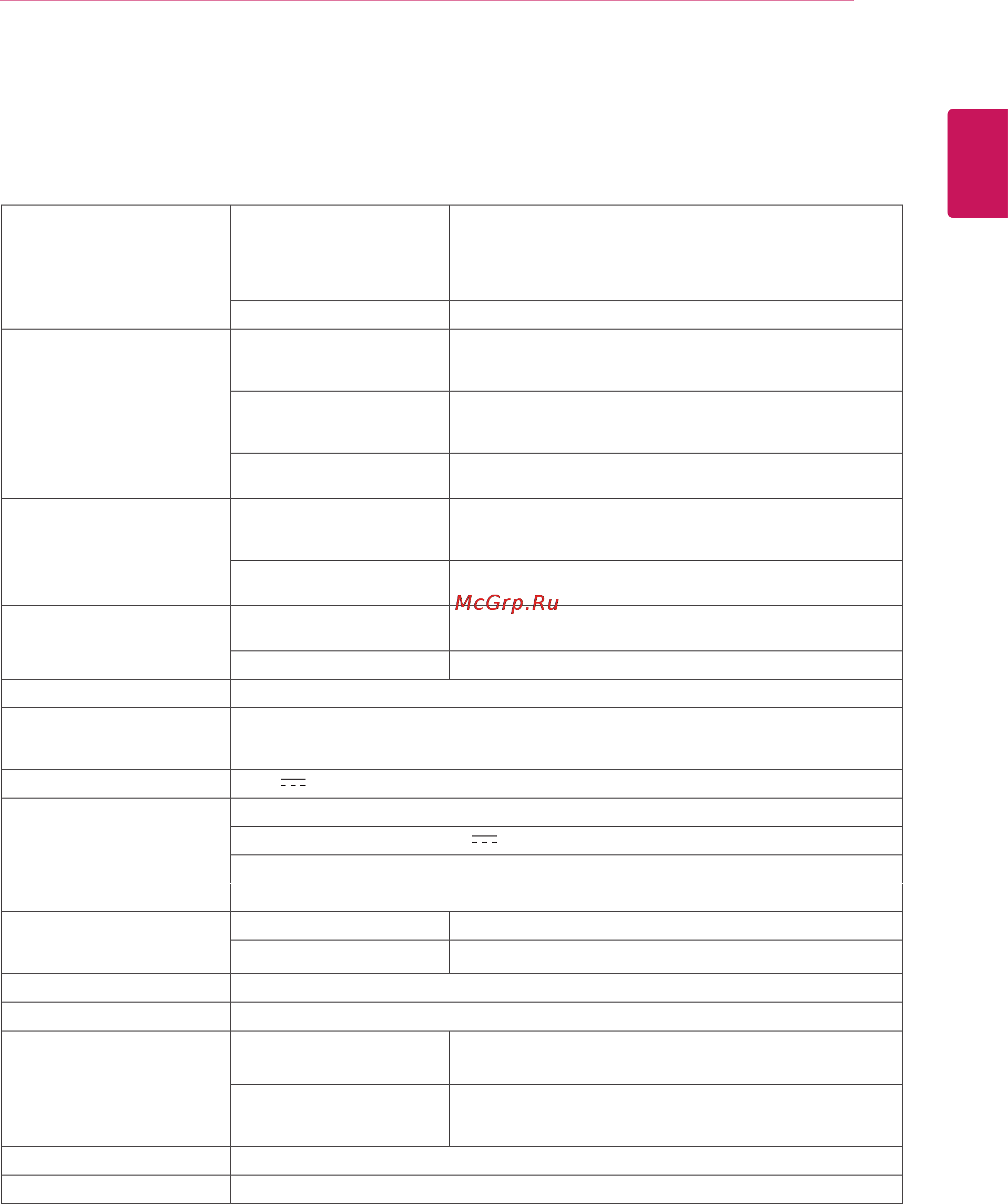 LG 27EA33V-B [25/28] Технические характеристики