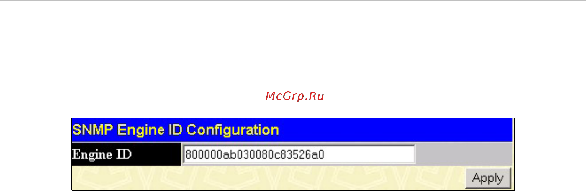 D-Link DES-3552 [161/260] Snmp engine id