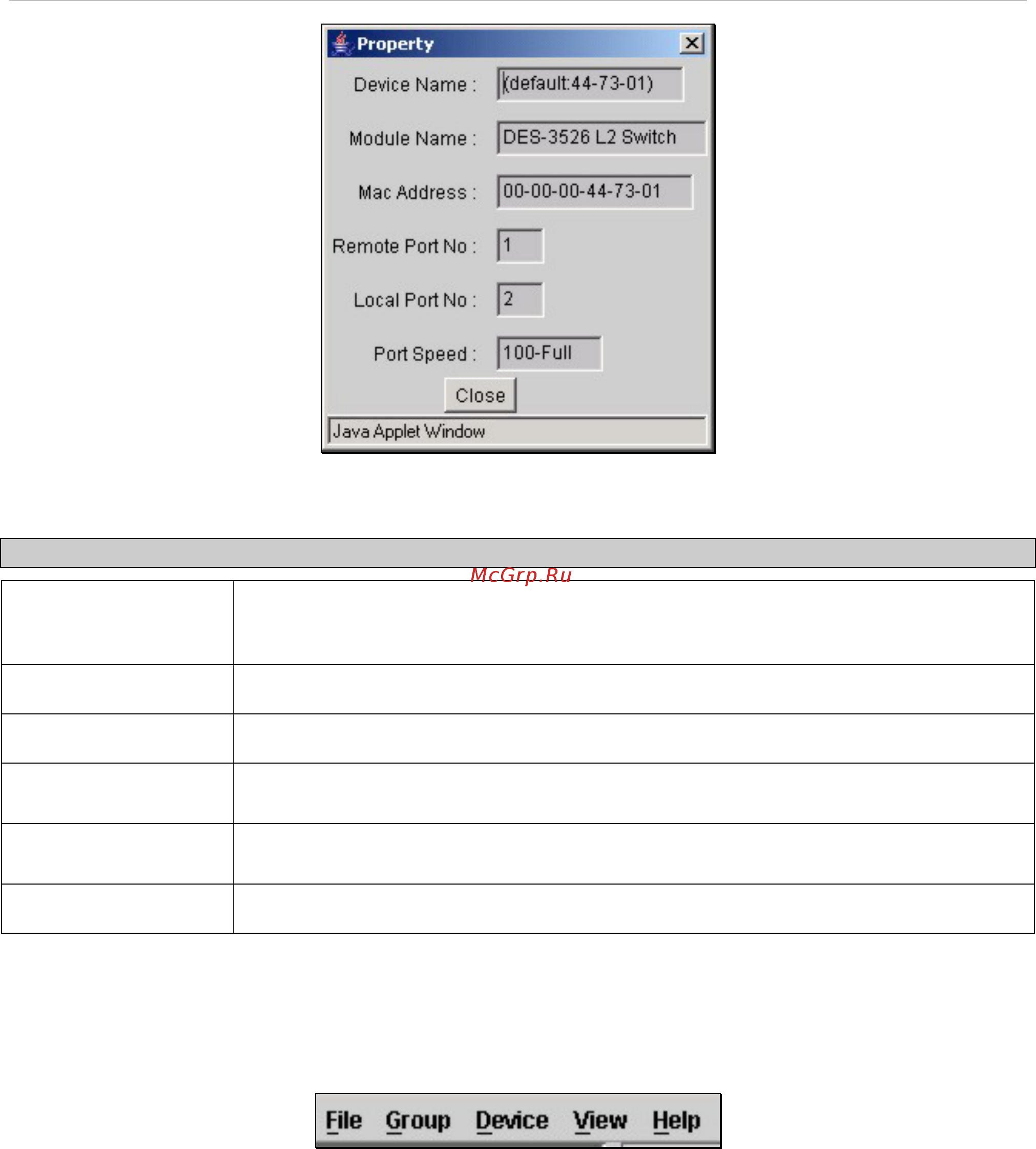 D-Link DES-3852 [203/260] Menu bar
