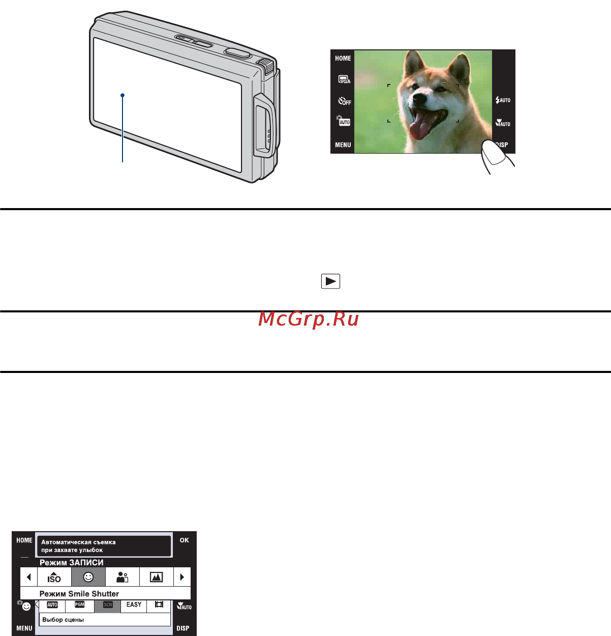 Sony Cyber-Shot DSC-T300 [22/166] Управление сенсорной панелью