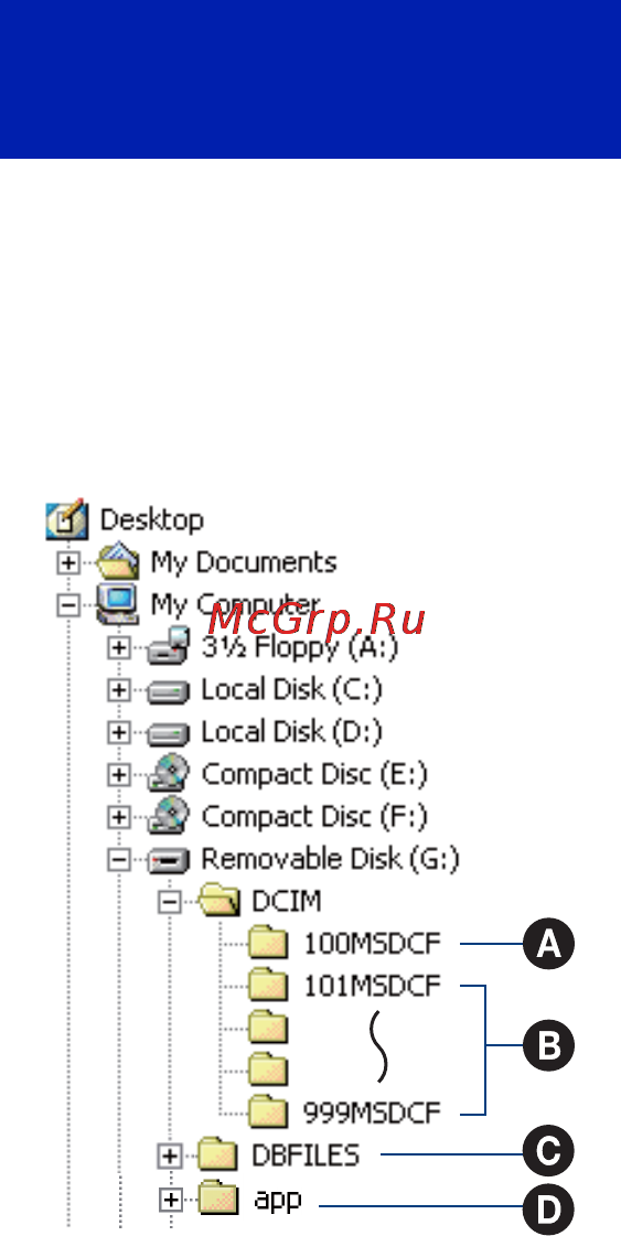 Sony Cyber-Shot DSC-T2 [116/151] Место хранения файлов изображения и имена файлов