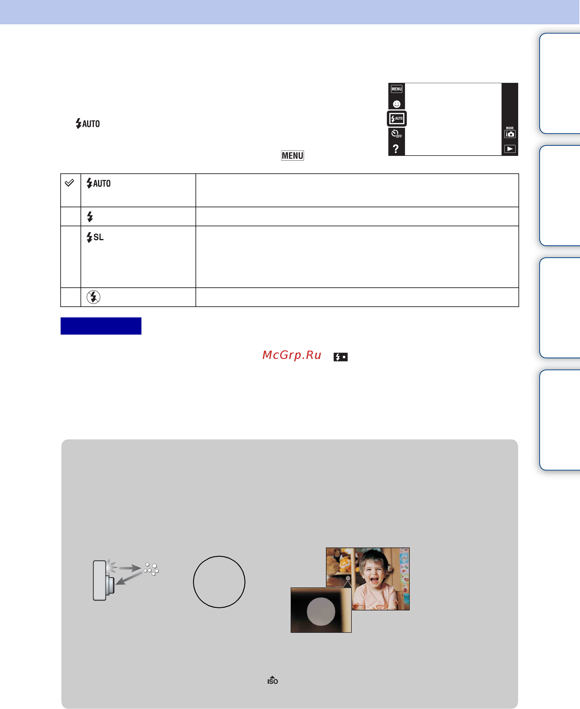 Sony Cyber-Shot DSC-T110D [47/175] Вспышка