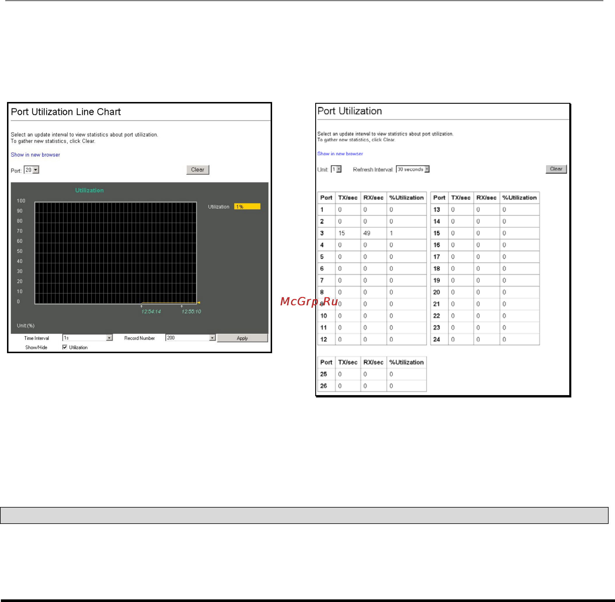 D-Link DES-3226S [119/242] Port utilization statistics