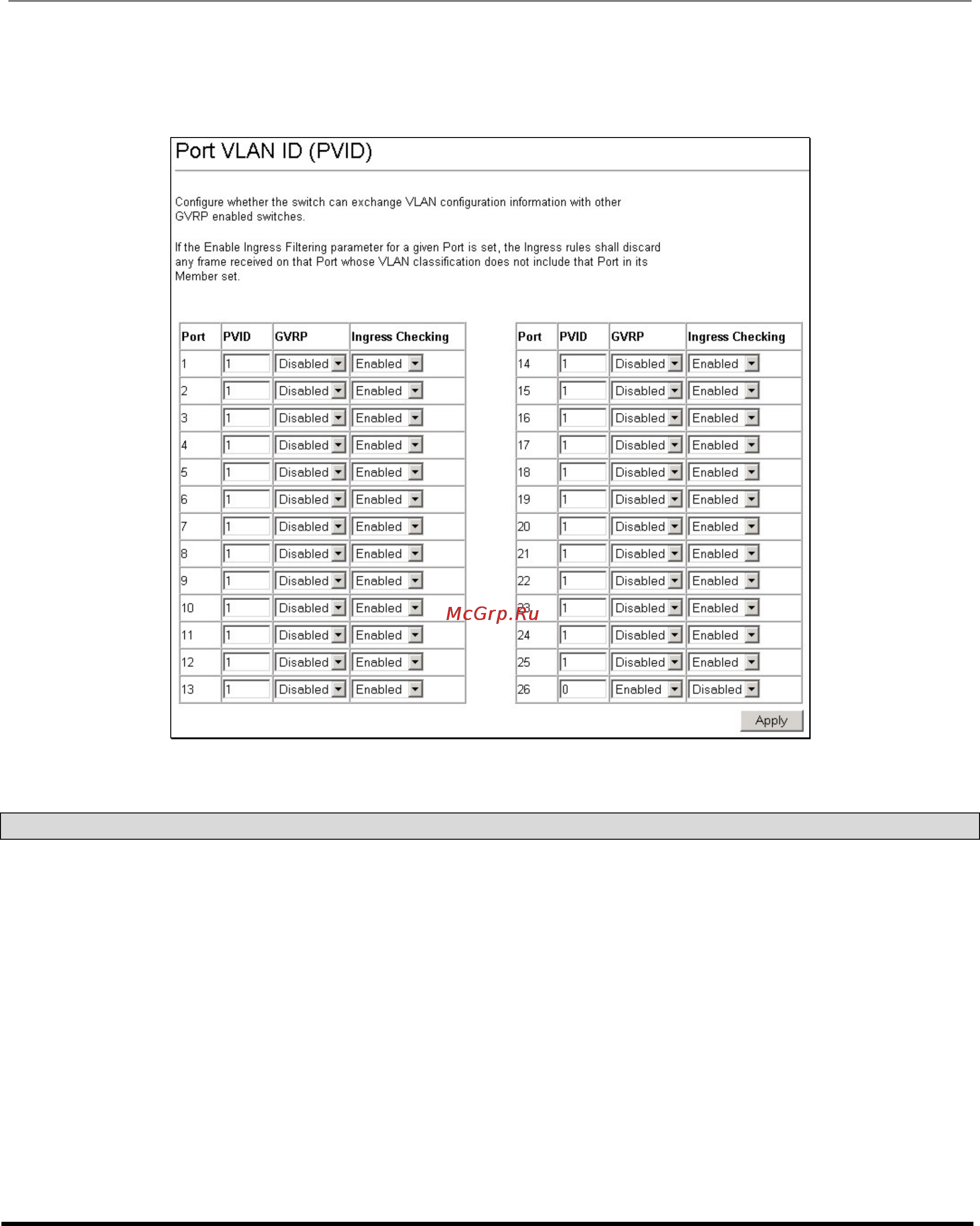 D-Link DES-3226S [150/242] Q port settings