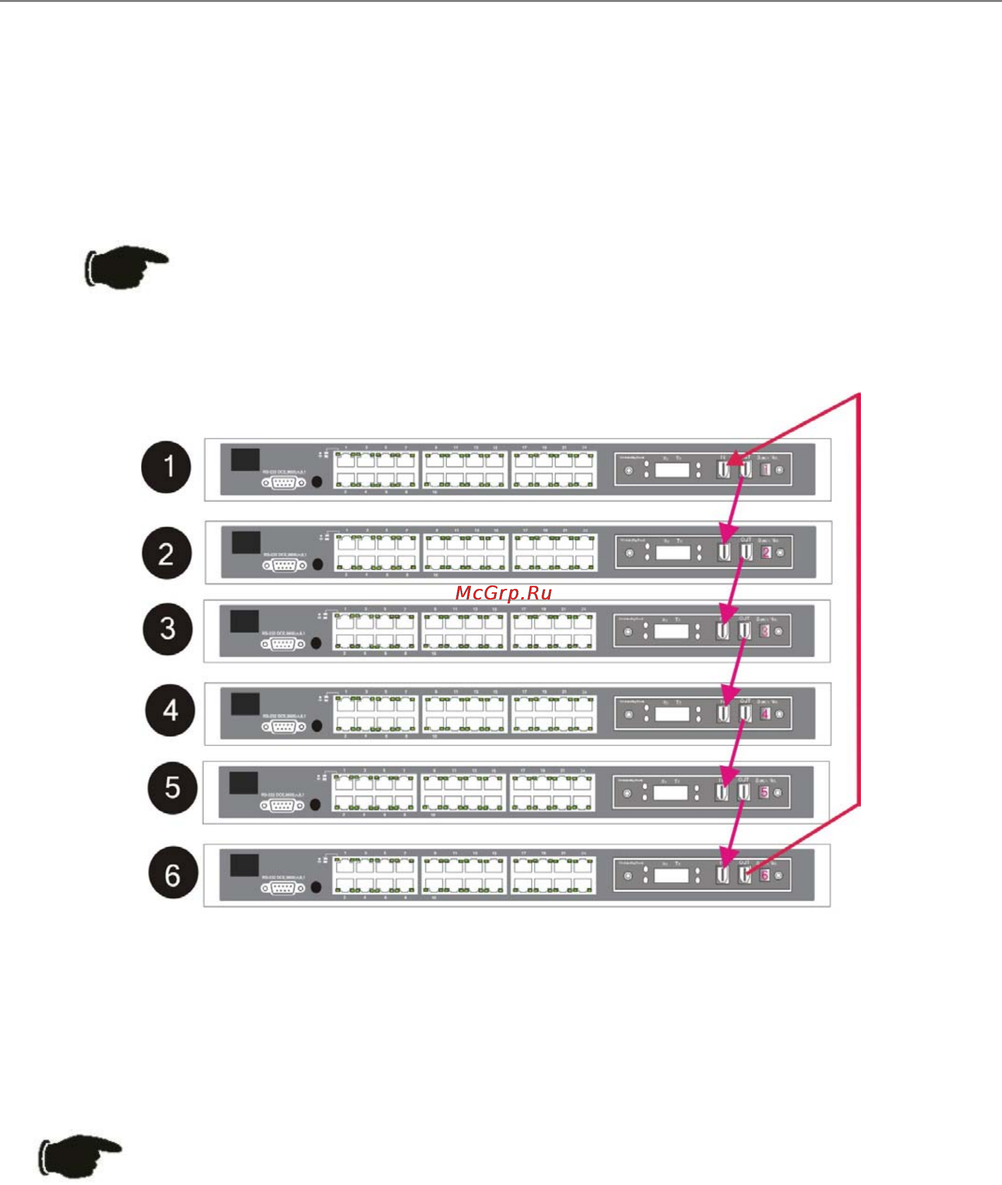 D-Link DES-3326S [34/242] Connecting stacked switch groups