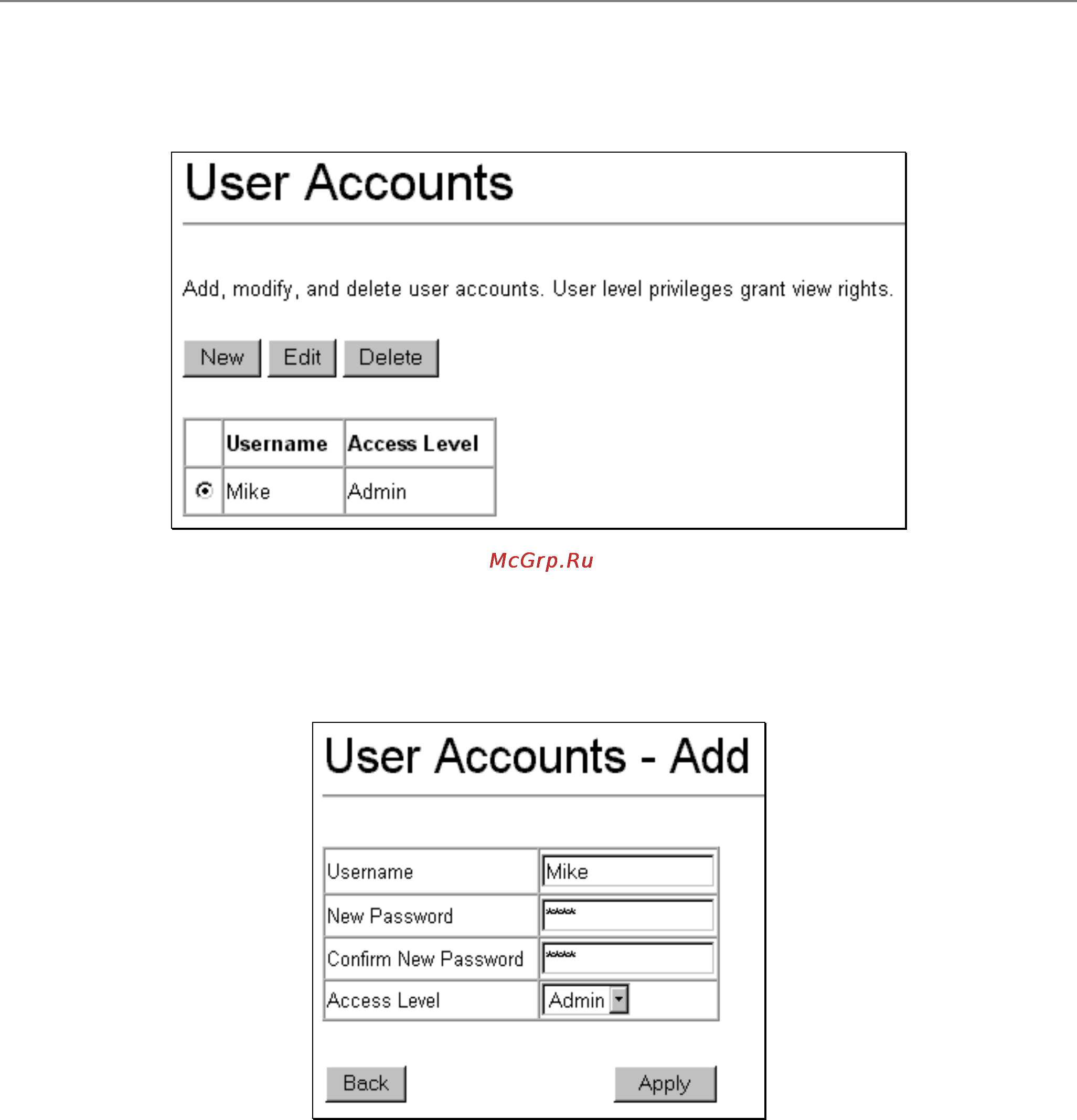 D-Link DES-3226S [47/242] User accounts management