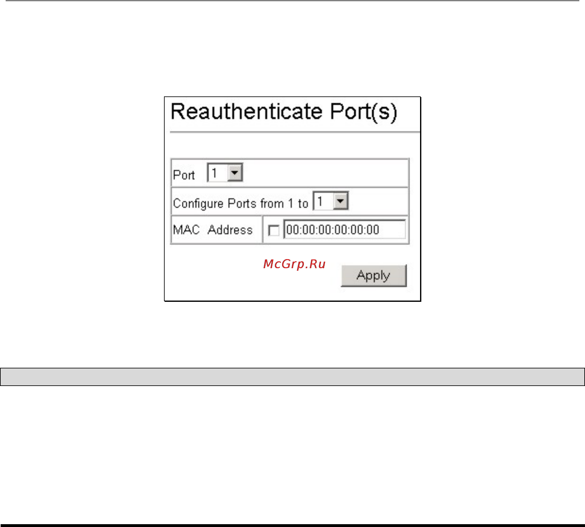 D-Link DES-3326SR [107/240] Re authenticate ports