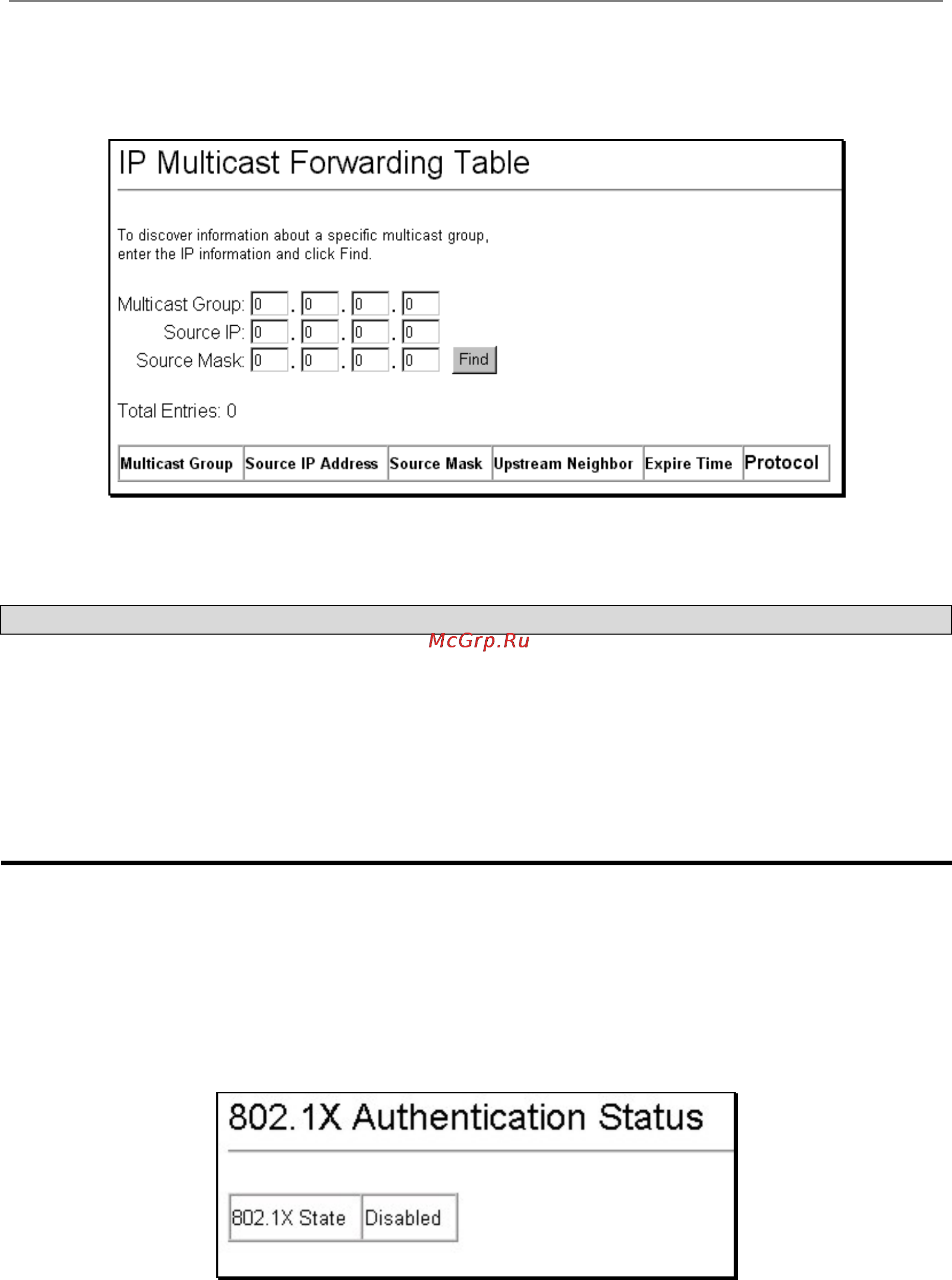 D-Link DES-3326SR [133/240] X authentication status