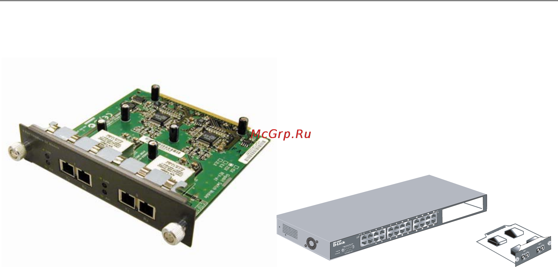 D-Link DES-3326SR [20/240] Dem 320s 2 port 1000base sx gigabit ethernet module