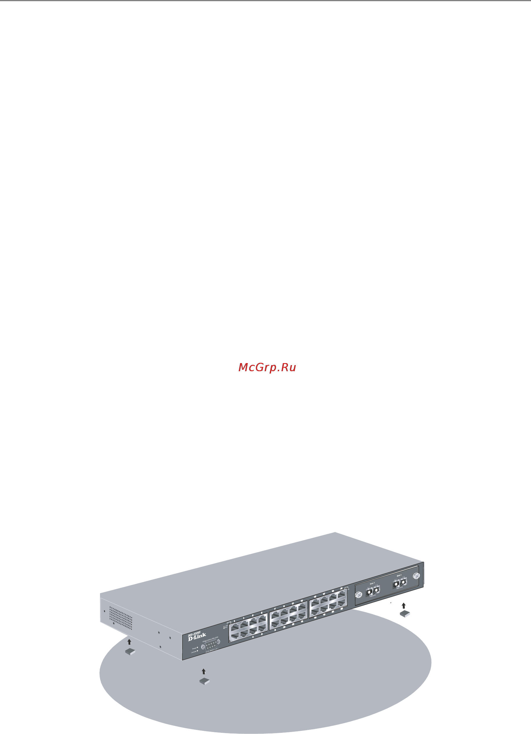 D-Link DES-3326SR [31/240] Installing the switch without the rack