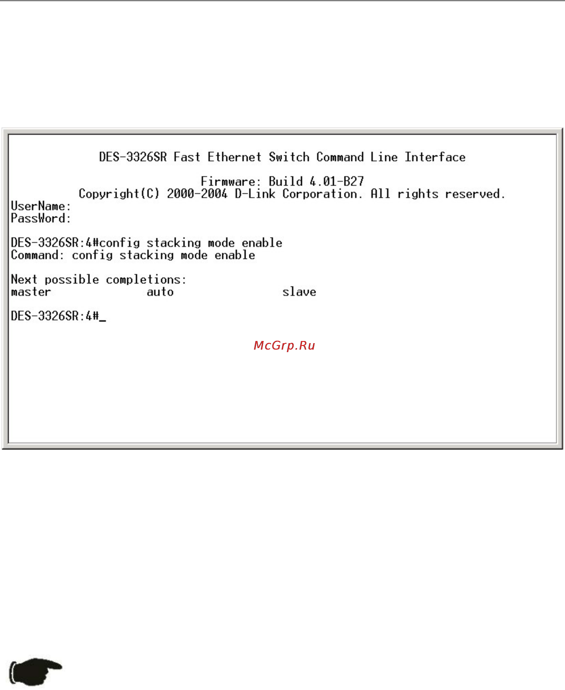 D-Link DES-3326SR [35/240] Configuring a switch group for stacking