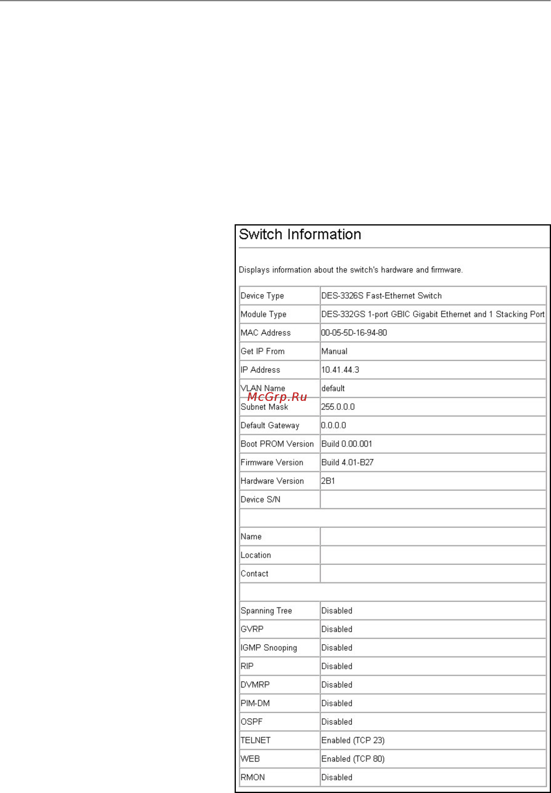 D-Link DES-3326SR [45/240] Basic setup