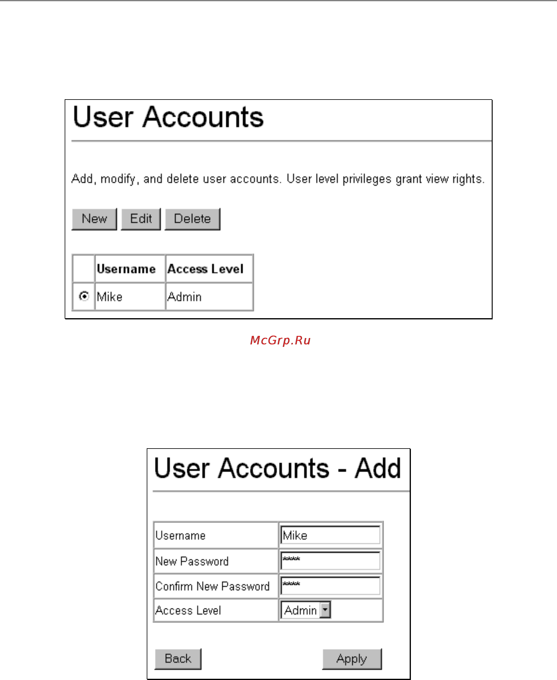 D-Link DES-3326SR [48/240] User accounts management